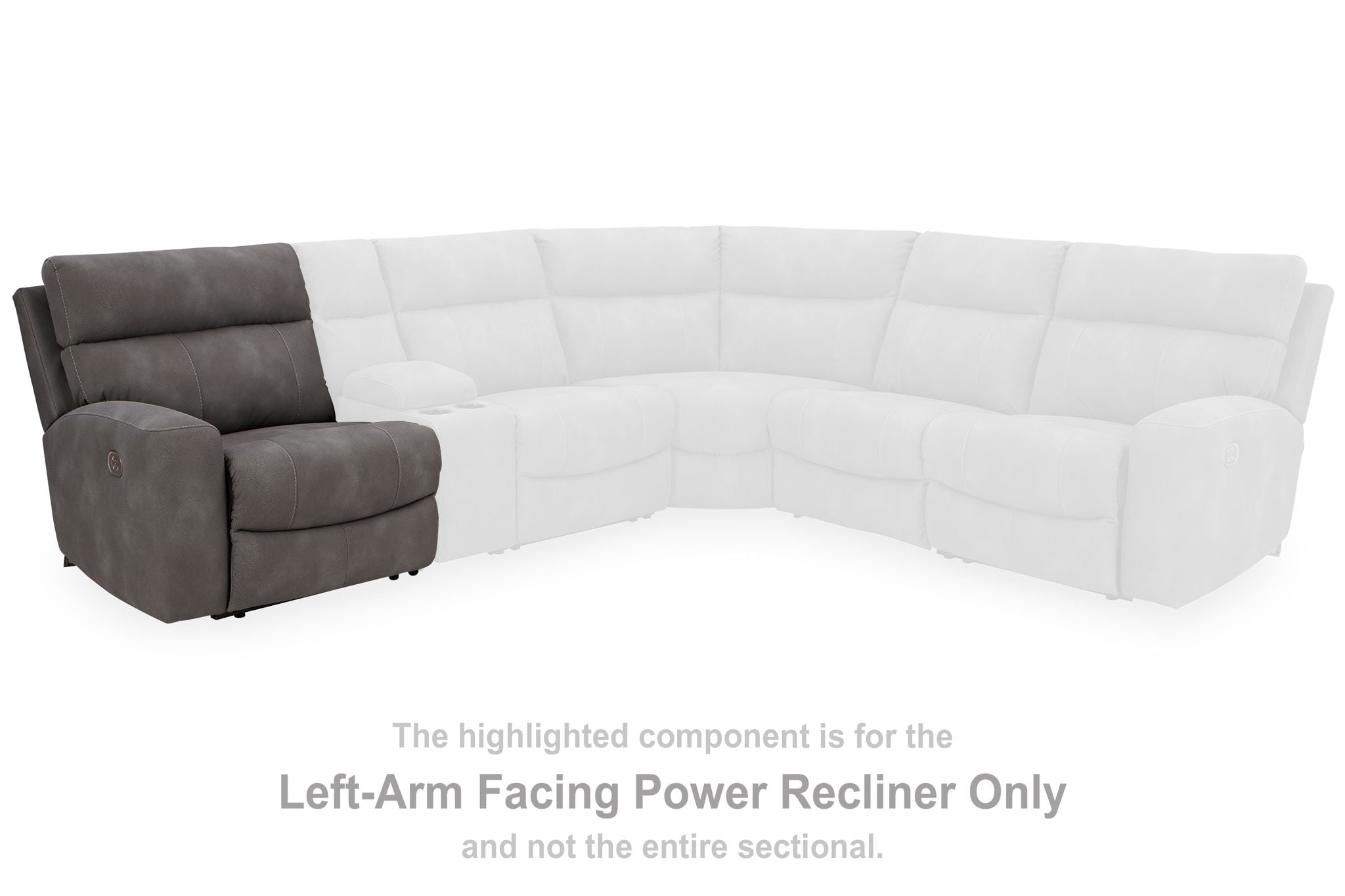 Next-gen Durapella - Slate - Laf Zero Wall Power Recliner - Urban Living Furniture (Los Angeles, CA)