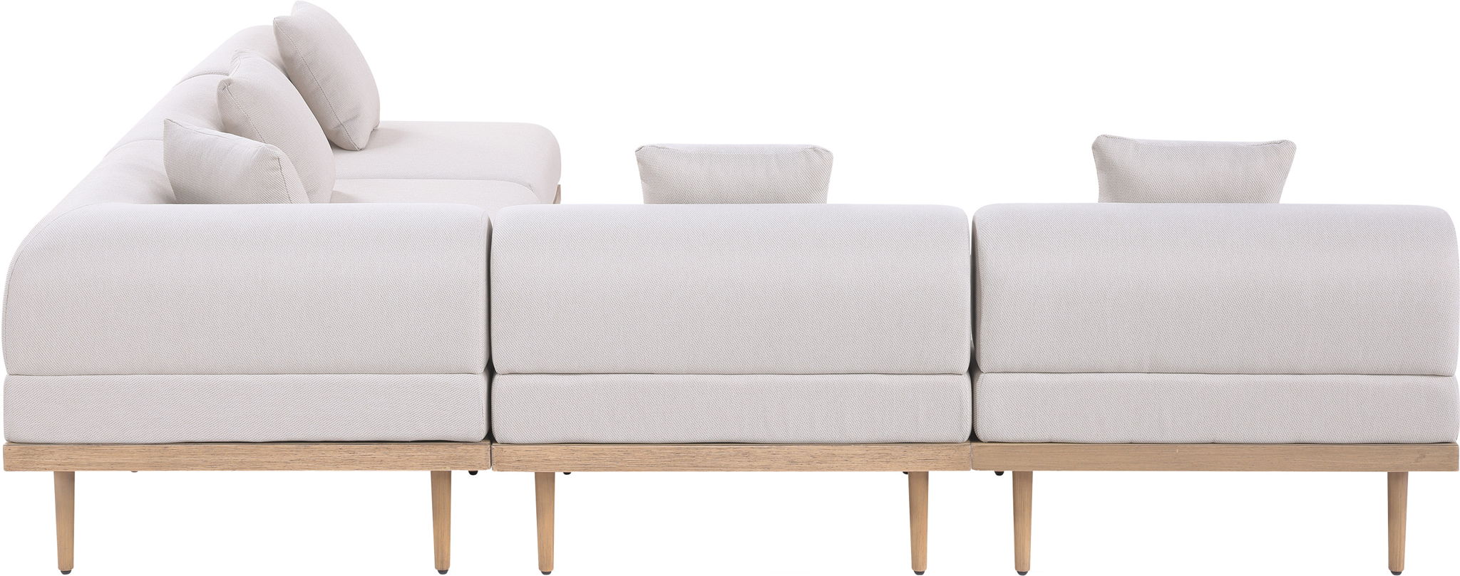 Laguna - 5 Piece 106.5" Upholstered Outdoor Patio Modular Sectional - Urban Living Furniture (Los Angeles, CA)