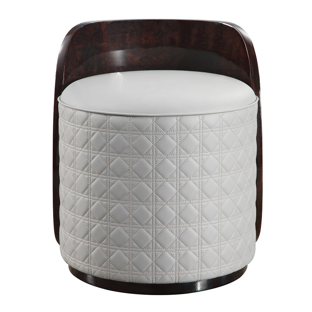 Jamonica - Vanity Stool - Gray & Dark Brown - Urban Living Furniture (Los Angeles, CA)