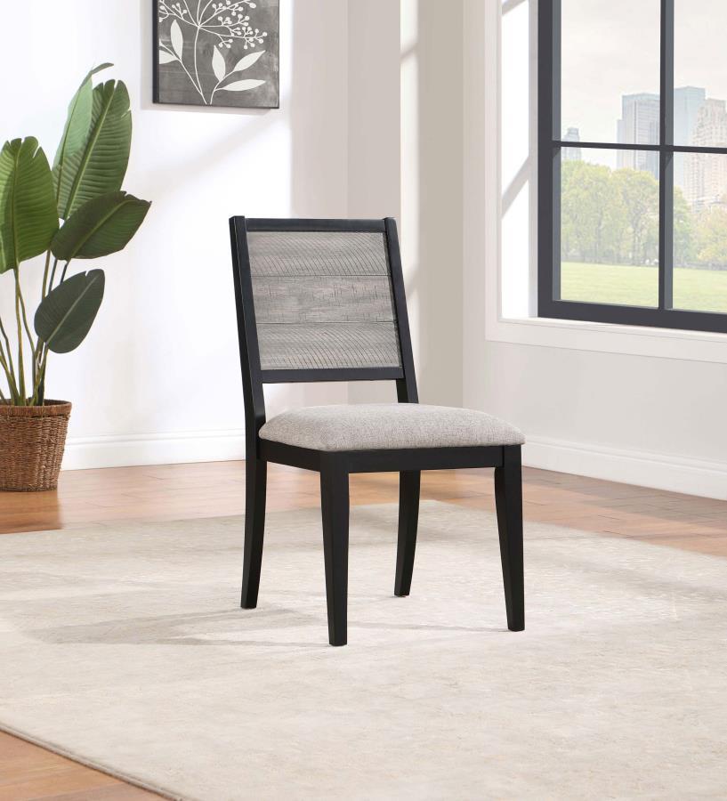 Elodie - Wood Dining Side Chair (Set of 2) - Gray And Black - Urban Living Furniture (Los Angeles, CA)