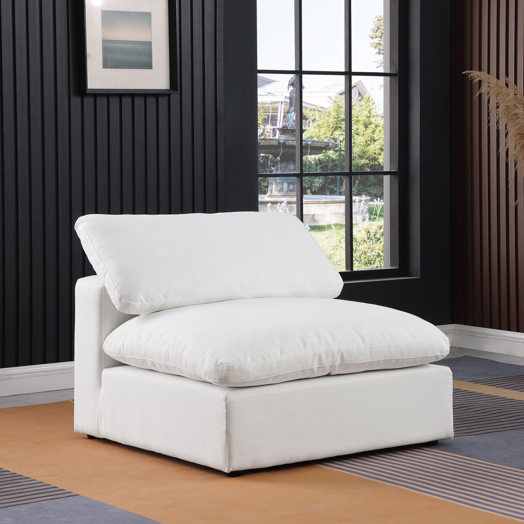 Comfy - Linen Armless Chair - Urban Living Furniture (Los Angeles, CA)