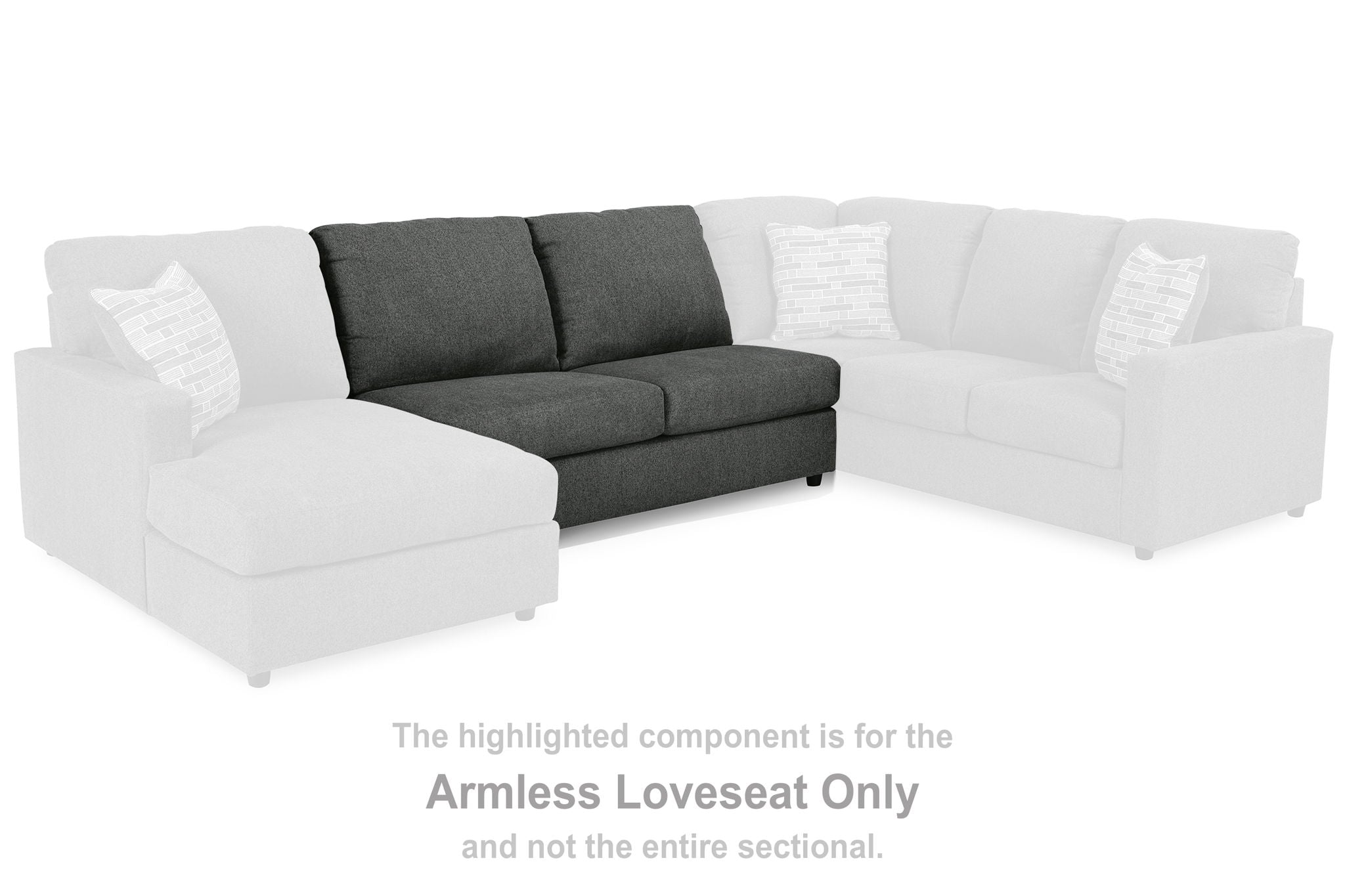 Edenfield - Armless Loveseat - Urban Living Furniture (Los Angeles, CA)