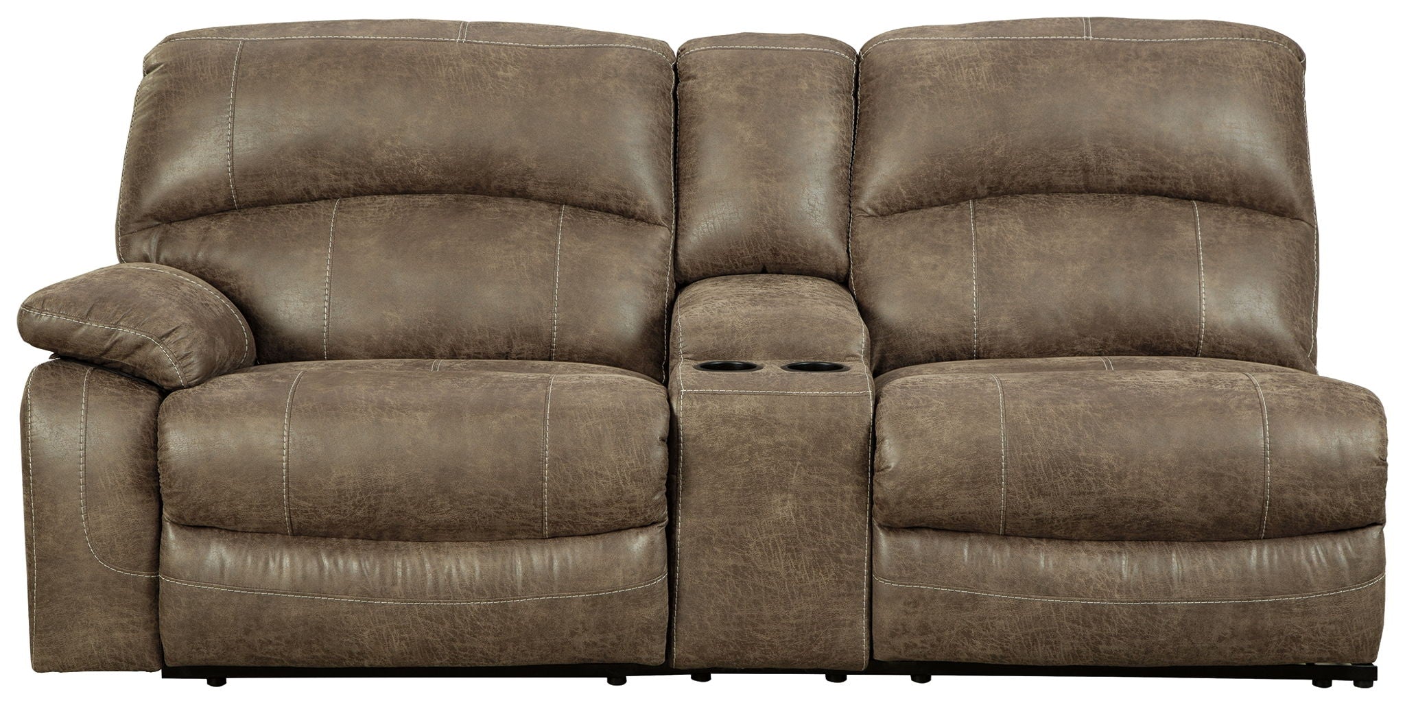 Segburg - Driftwood - LAF REC Power Sofa w/Console - Urban Living Furniture (Los Angeles, CA)