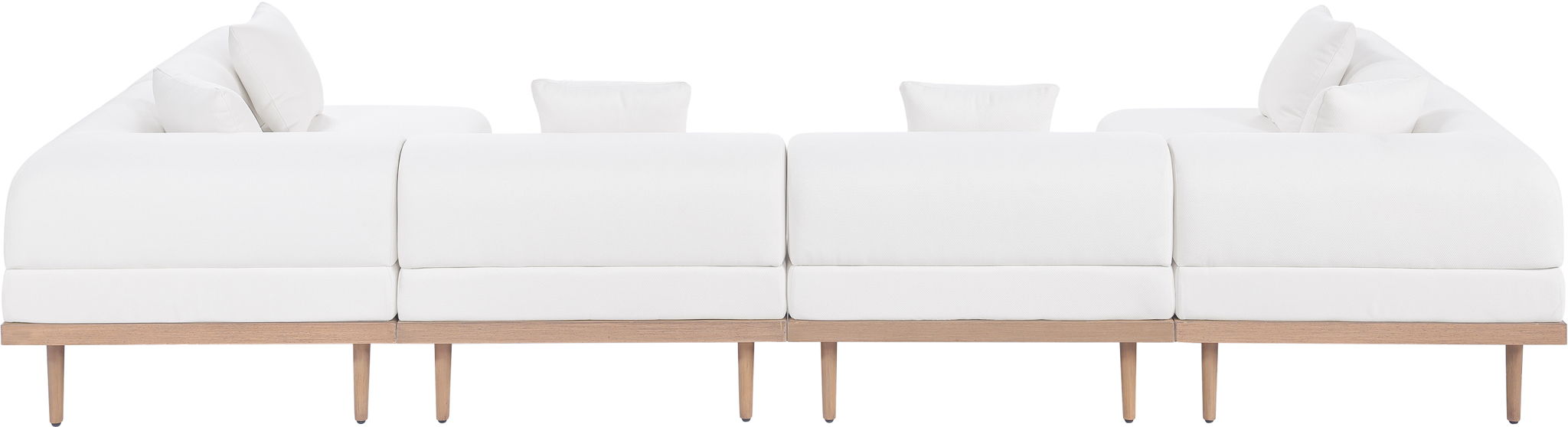 Laguna - 6 Piece 142" Outdoor Patio Modular Sectional - Urban Living Furniture (Los Angeles, CA)