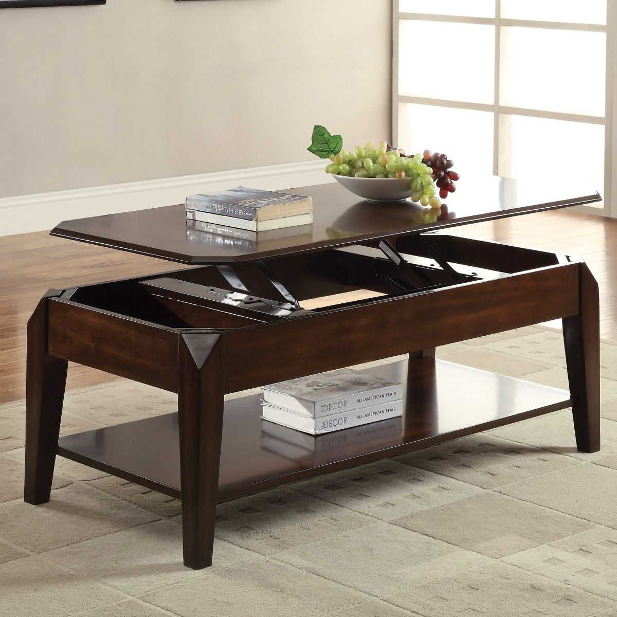 Docila - Coffee Table With Lift Top - Walnut - Urban Living Furniture (Los Angeles, CA)