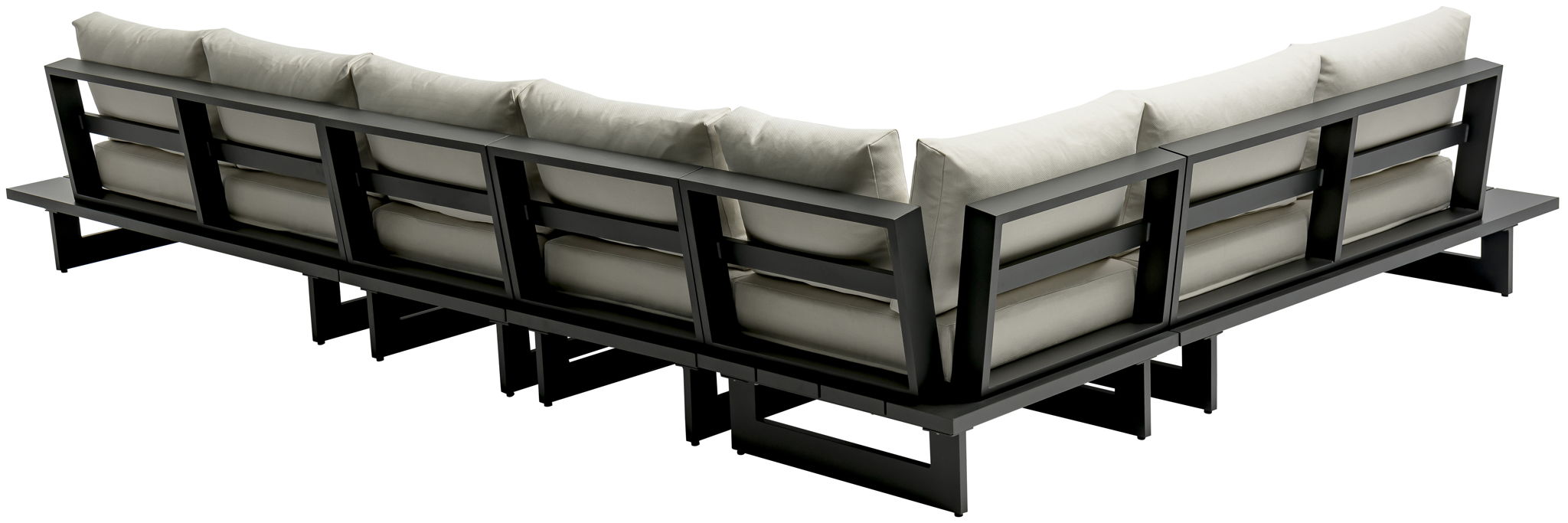 Maldives - 5 Piece Water Resistant Outdoor Patio Modular Sectional With Gray Base - Urban Living Furniture (Los Angeles, CA)