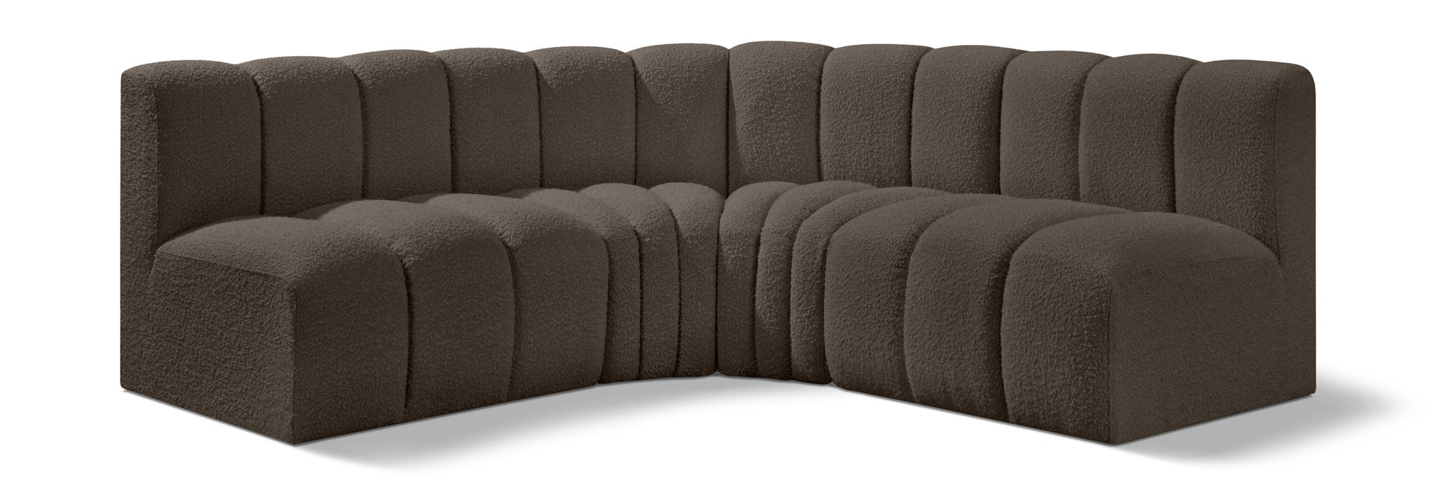 Arc - Boucle Fabric 4 Piece Corner Modular Sofa - Urban Living Furniture (Los Angeles, CA)