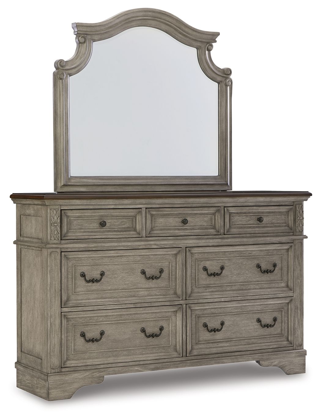 Lodenbay - Antique Gray - Dresser, Mirror - Urban Living Furniture (Los Angeles, CA)