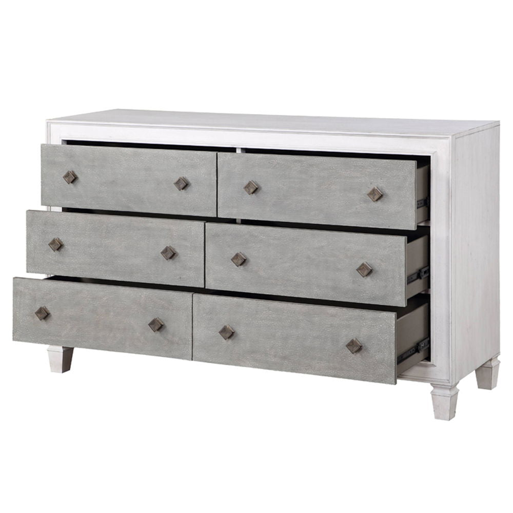 Katia - Dresser - Rustic Gray & Weathered White - Urban Living Furniture (Los Angeles, CA)
