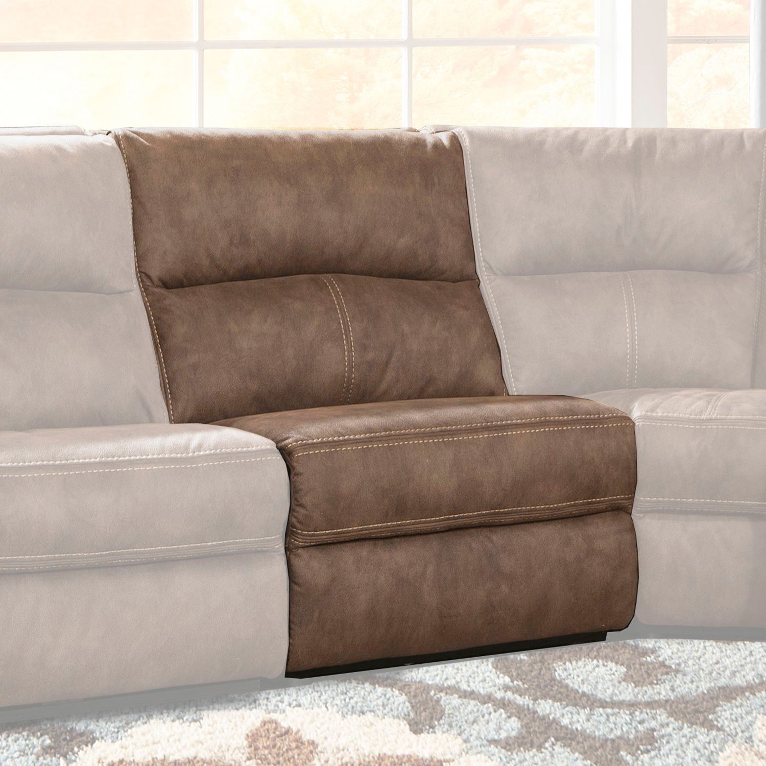 Polaris - Armless Chair - Kahlua - Urban Living Furniture (Los Angeles, CA)