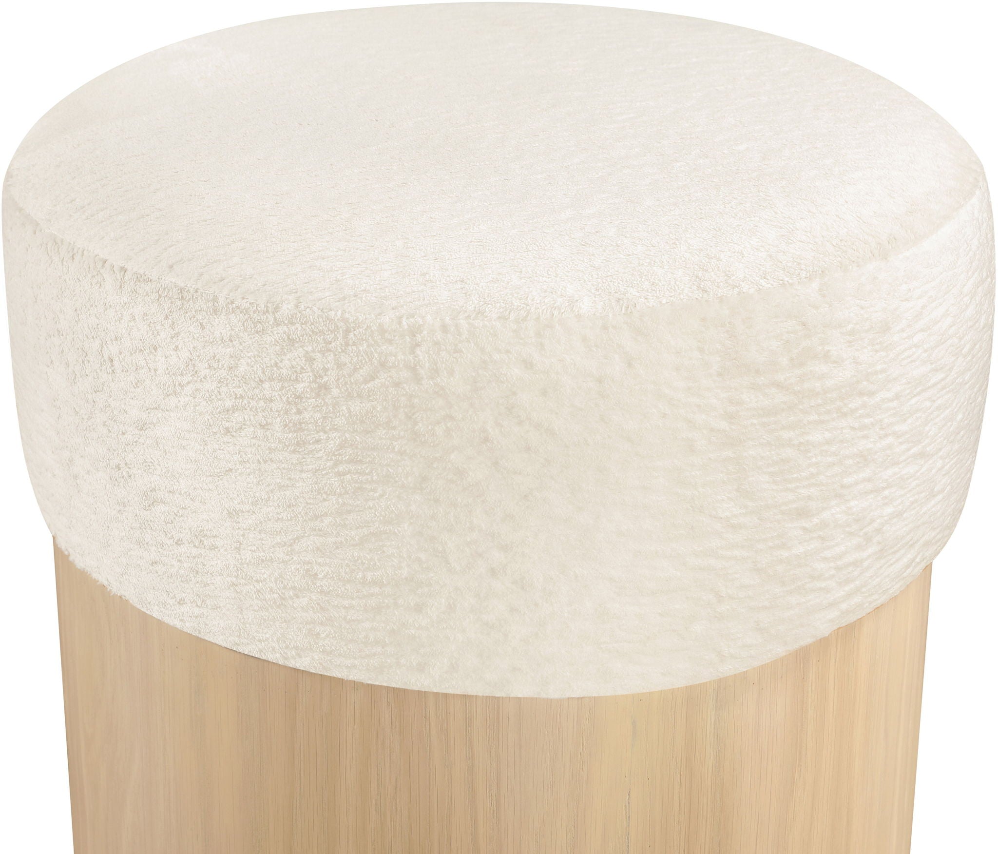 Nimes - Ottoman / Stool With Natural Base - Urban Living Furniture (Los Angeles, CA)