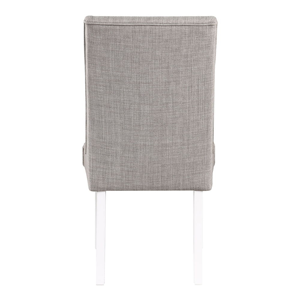 Hollyn - Side Chair (Set of 2) - Gray Linen & White