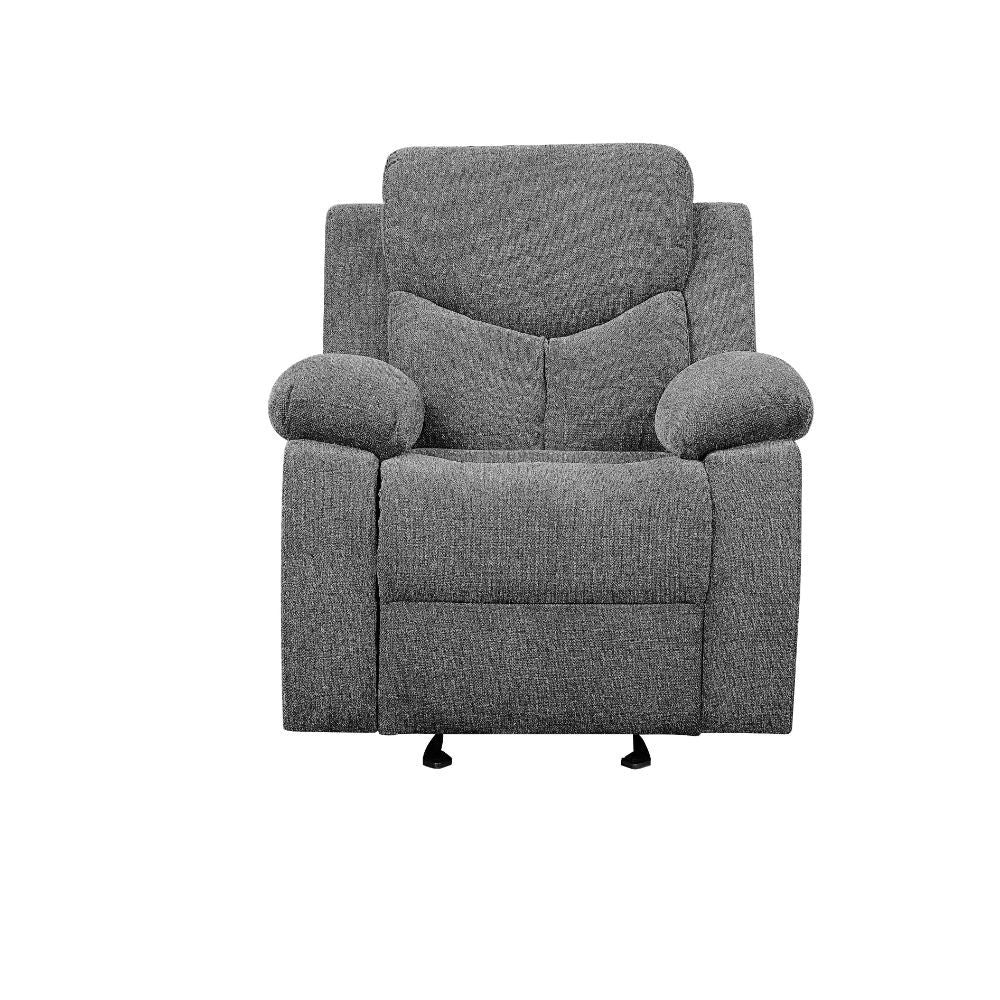 Kalen - Motion Glider Recliner - Gray Chenille - Urban Living Furniture (Los Angeles, CA)