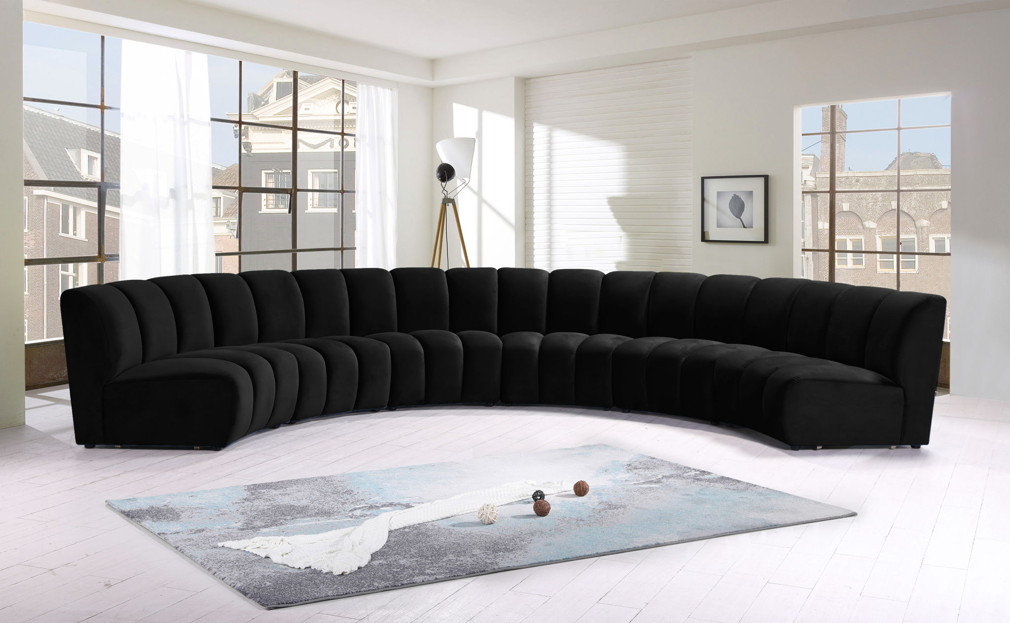 Infinity - 6 Piece Velvet Modular Sectional - Urban Living Furniture (Los Angeles, CA)