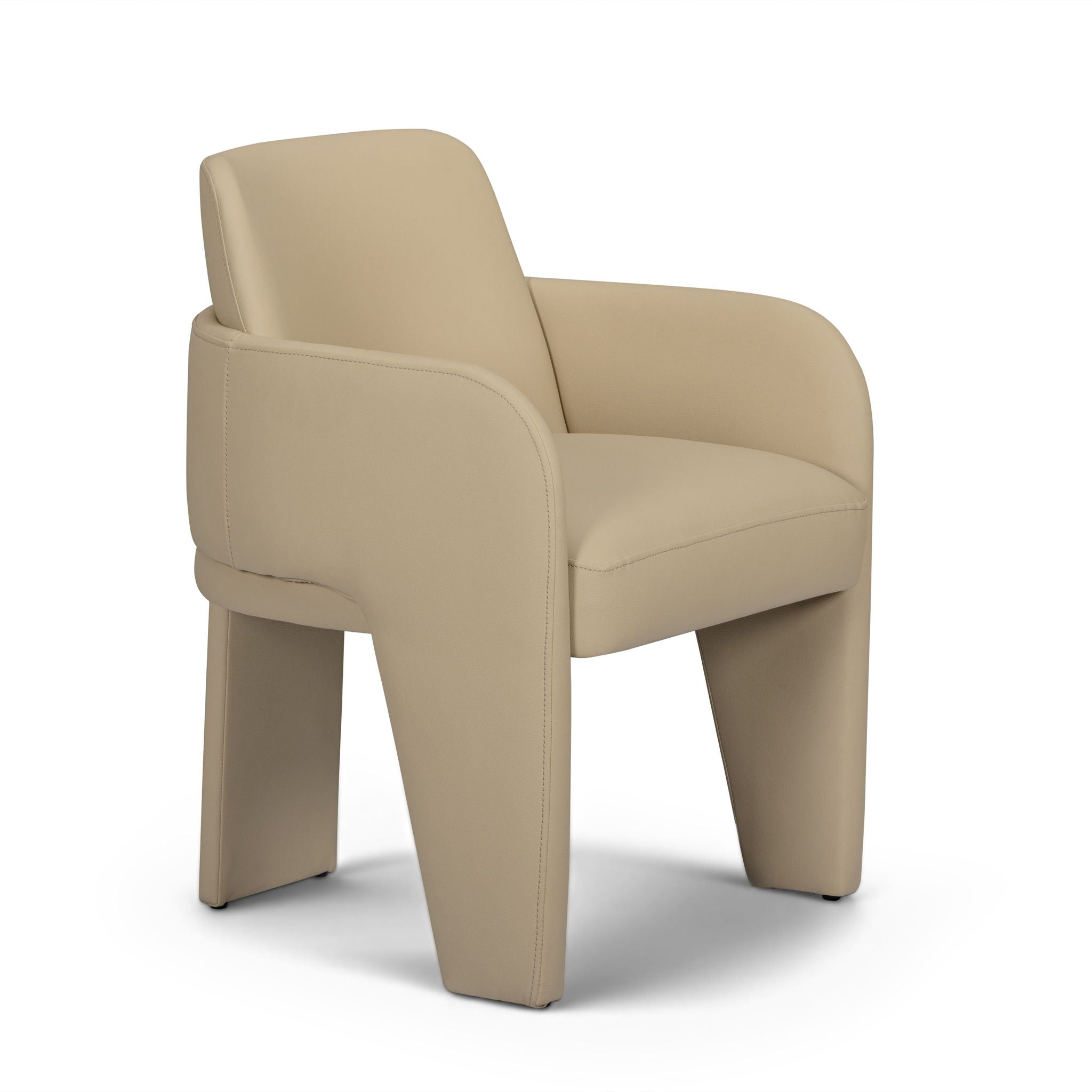 Leo - Performance Vegan Leather Dining Chair - Taupe - Urban Living Furniture (Los Angeles, CA)
