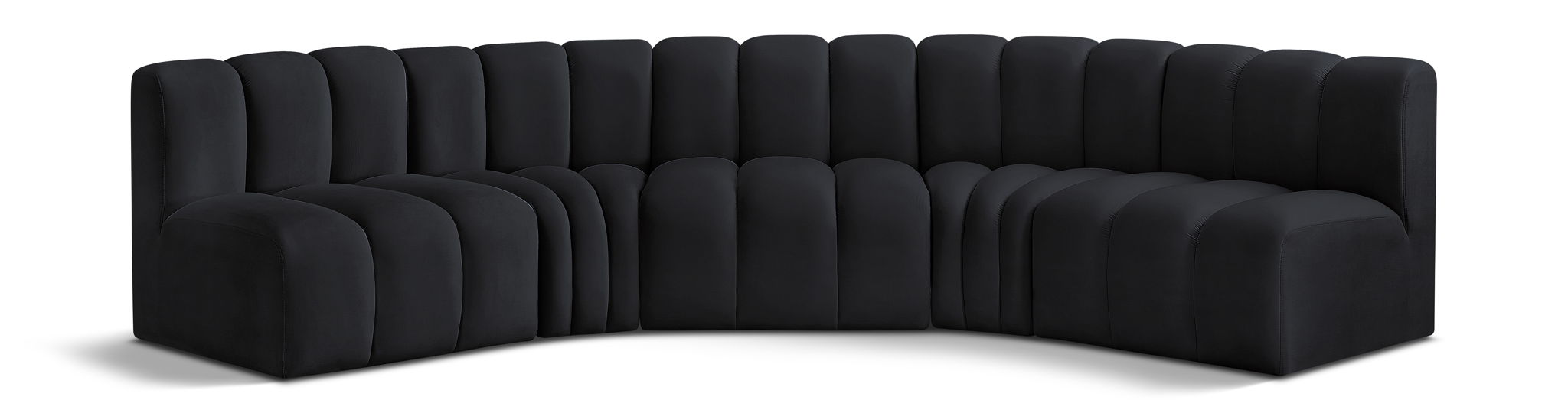 Arc - Velvet 5 Piece U-Shaped Modular Sofa - Urban Living Furniture (Los Angeles, CA)
