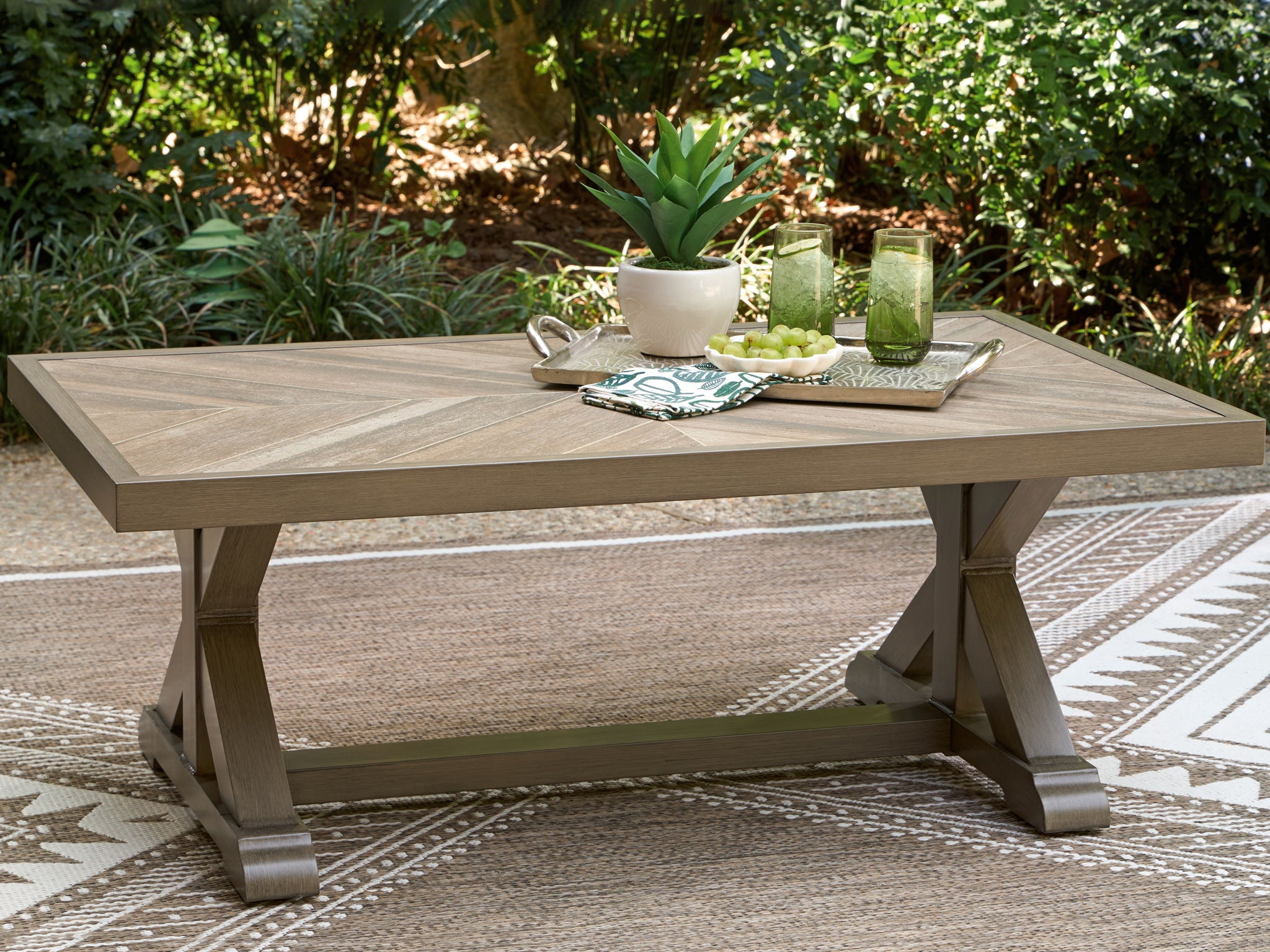 Laguna Heights - Rectangular Cocktail Table - Beige - Urban Living Furniture (Los Angeles, CA)