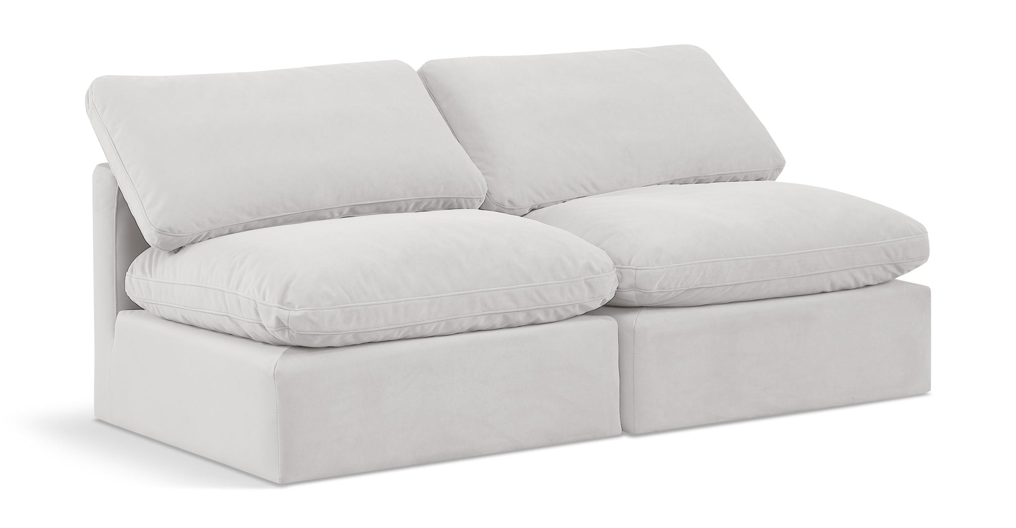 Indulge - Velvet 2 Seat Modular Armless Sofa - Urban Living Furniture (Los Angeles, CA)
