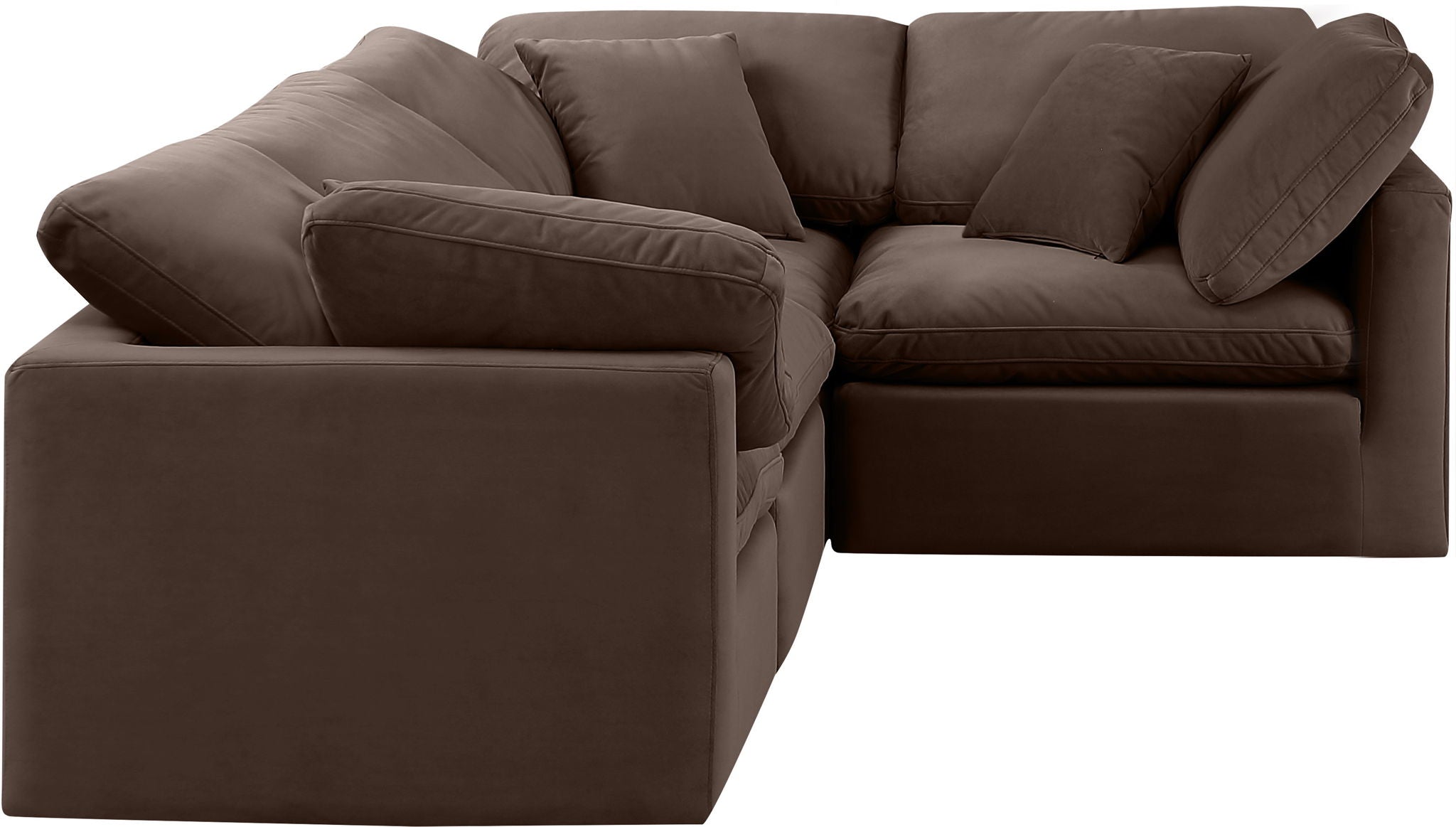 Indulge - Velvet 4 Piece Modular Corner Sectional - Urban Living Furniture (Los Angeles, CA)