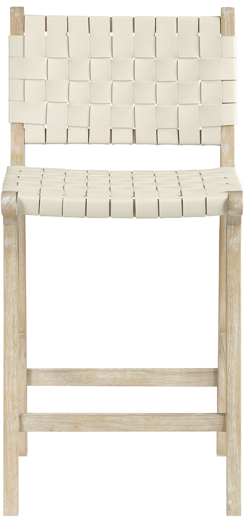 Entwine - Vegan Leather Upholstered Counter Stool - Painted Natural - Urban Living Furniture (Los Angeles, CA)