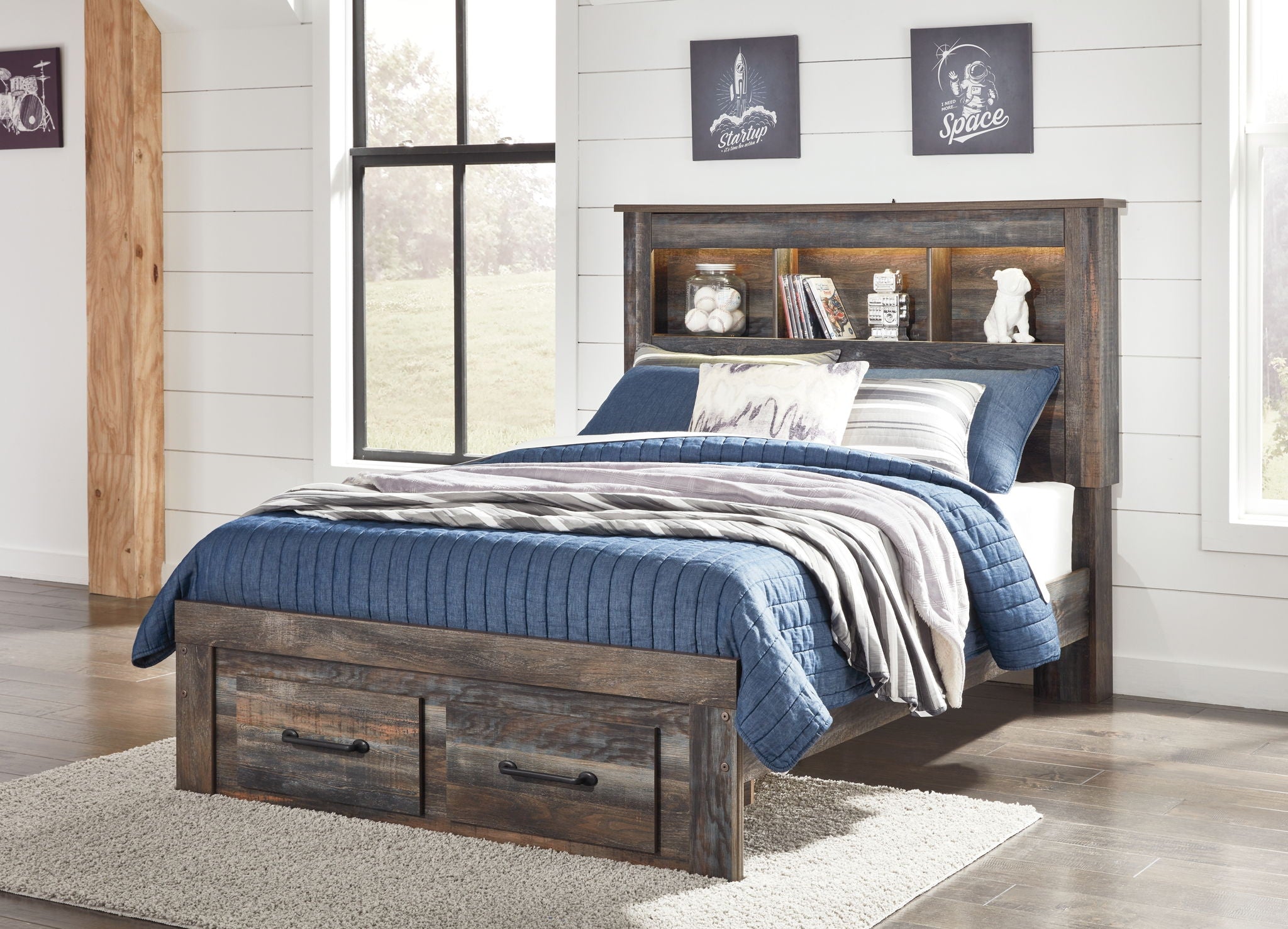 Drystan - Panel Bookcase Bed - Urban Living Furniture (Los Angeles, CA)