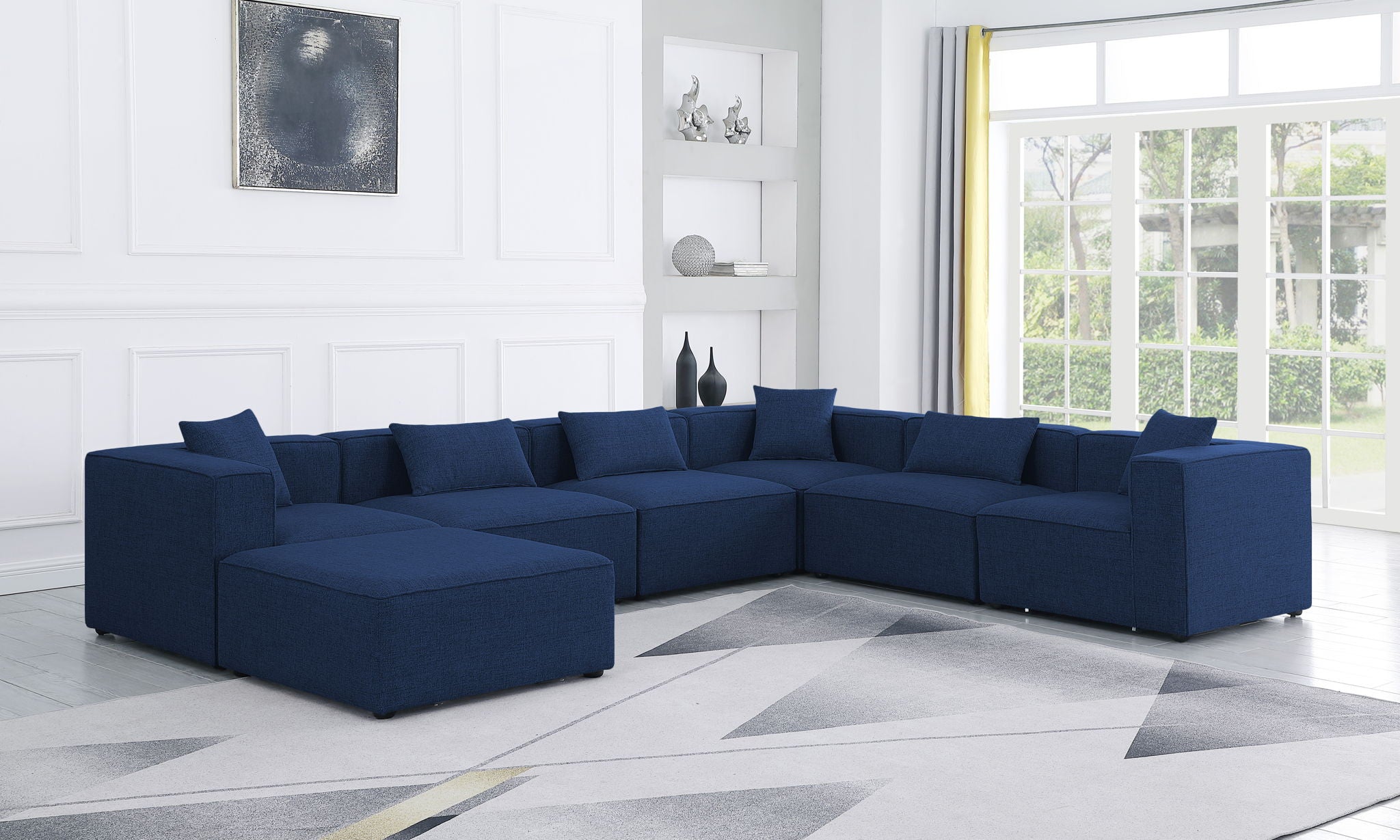 Cube - Linen 7 Piece Modular Sectional - Urban Living Furniture (Los Angeles, CA)