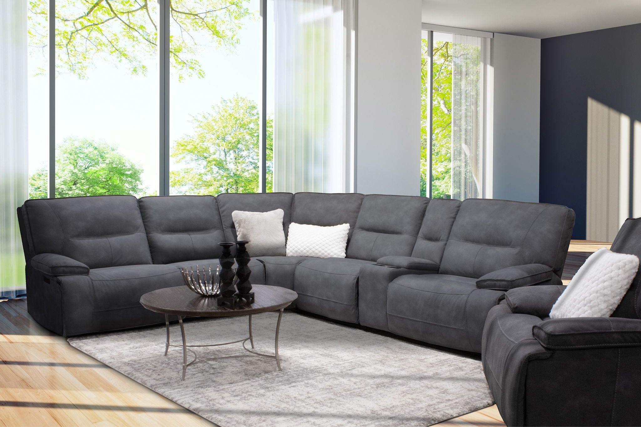 Gladiator - 6 Piece Modular Power Reclining Sectional - Urban Living Furniture (Los Angeles, CA)