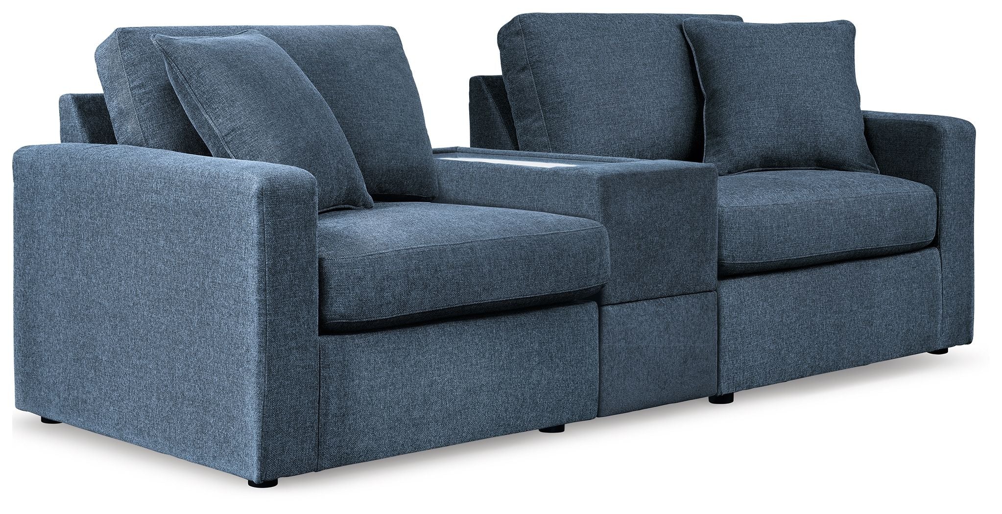 Modmax - Ink - 3-Piece Sectional Sofa With Storage Console - Fabric - Urban Living Furniture (Los Angeles, CA)