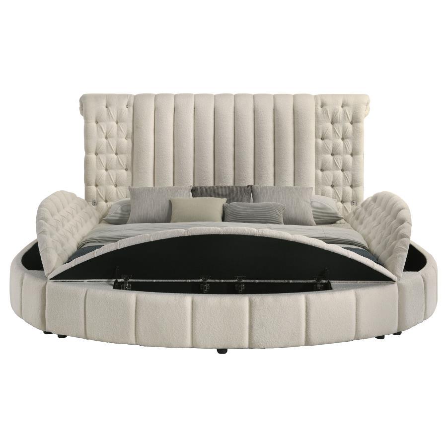 Sonya - Upholstered Round Storage Bed - Urban Living Furniture (Los Angeles, CA)