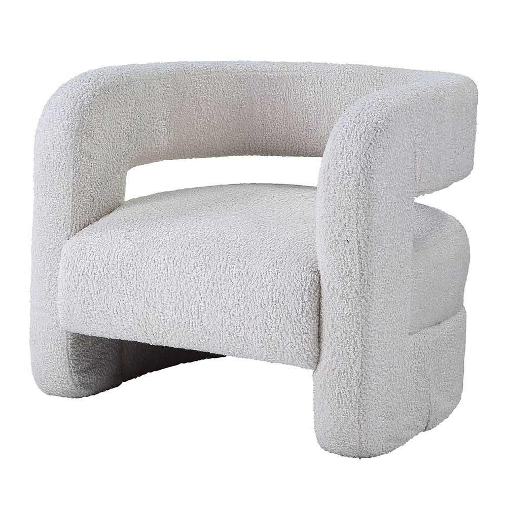 Yitua - Accent Chair - White Teddy Sherpa - Urban Living Furniture (Los Angeles, CA)