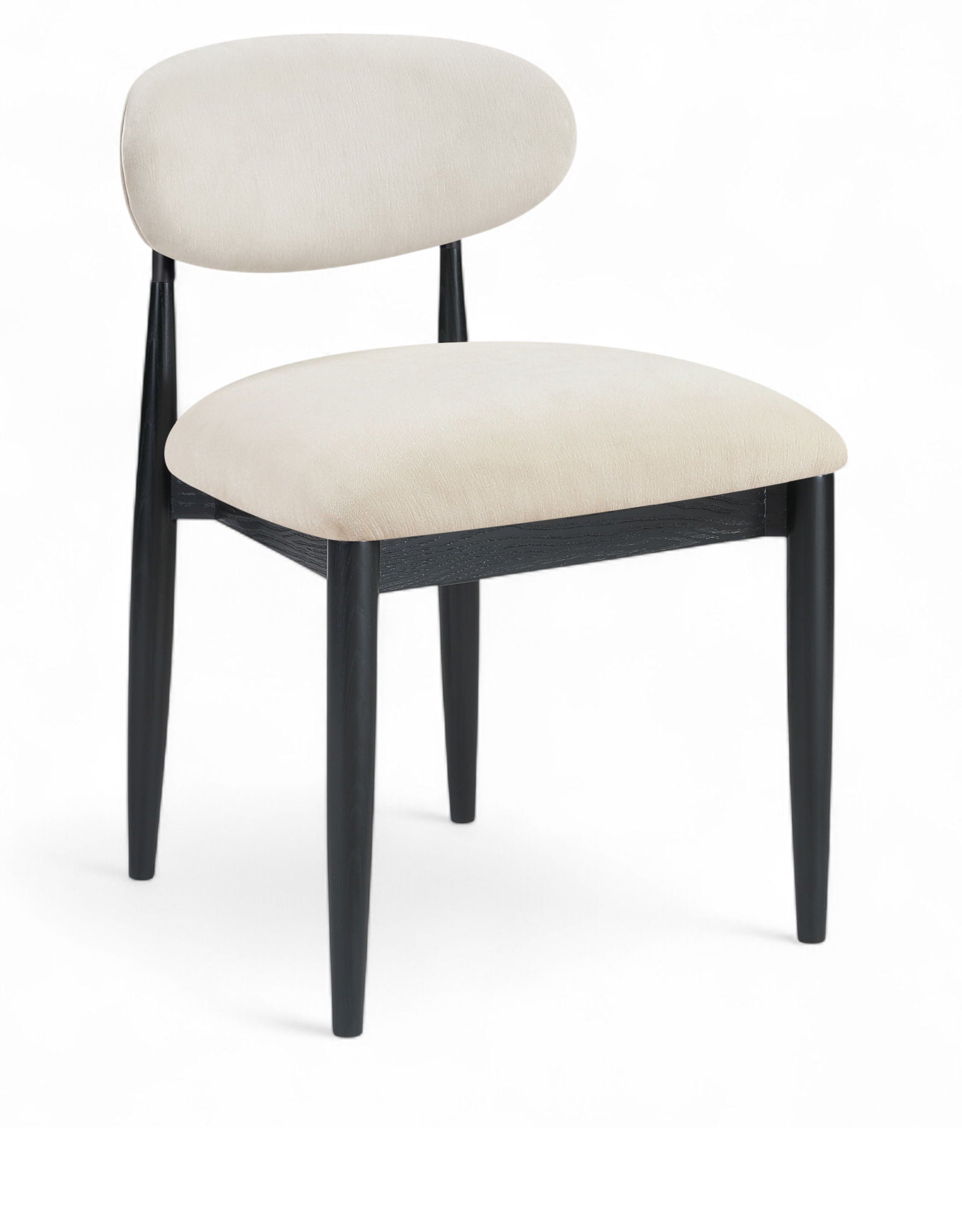 Riccio - Fabric Dining Side Chair (Set of 2) - Black Frame - Urban Living Furniture (Los Angeles, CA)