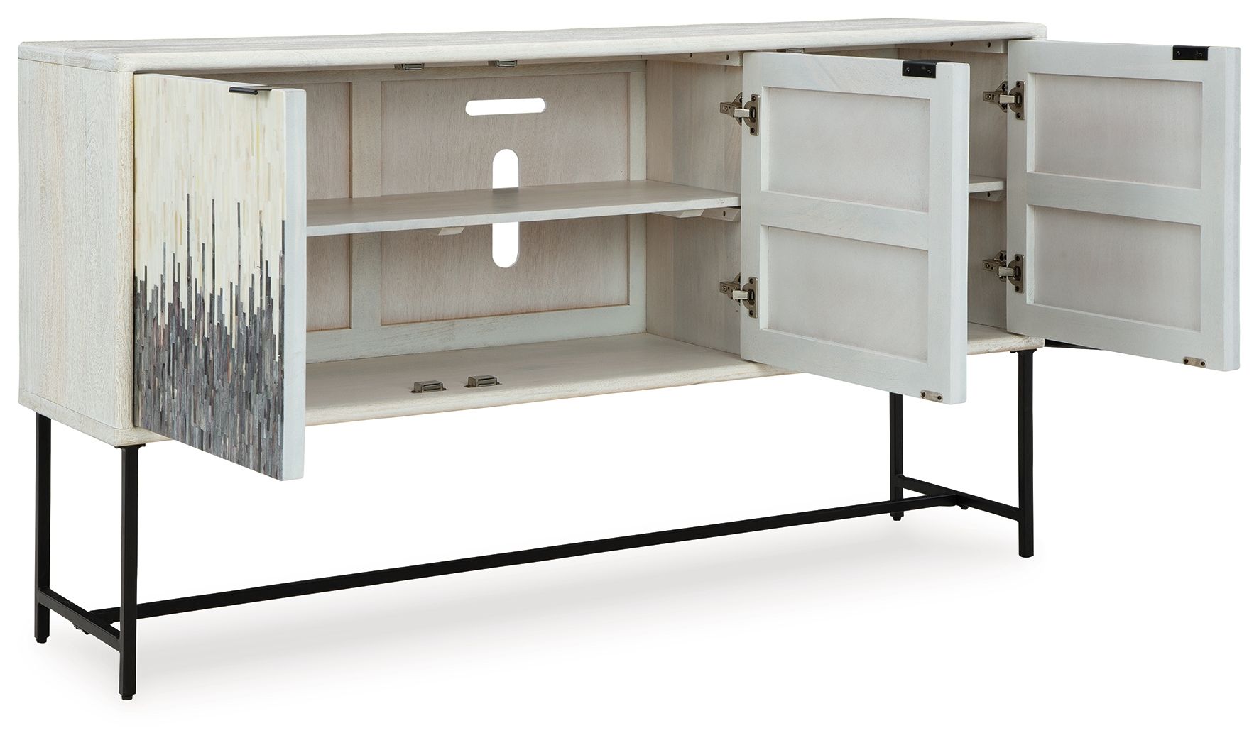 Freyton - White / Gray - Accent Cabinet - Urban Living Furniture (Los Angeles, CA)