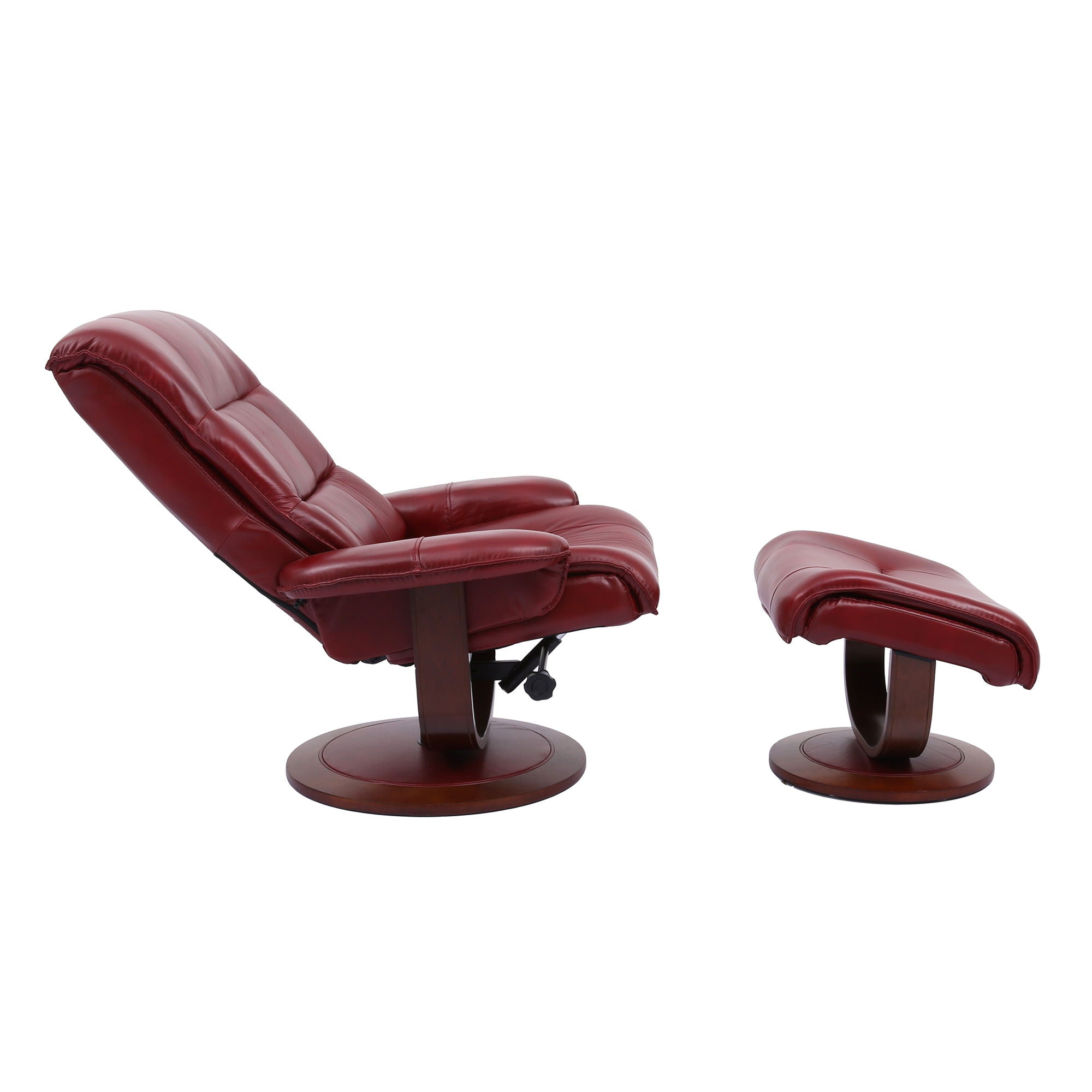 Knight - Manual Reclining Swivel Chair and Ottoman - Urban Living Furniture (Los Angeles, CA)