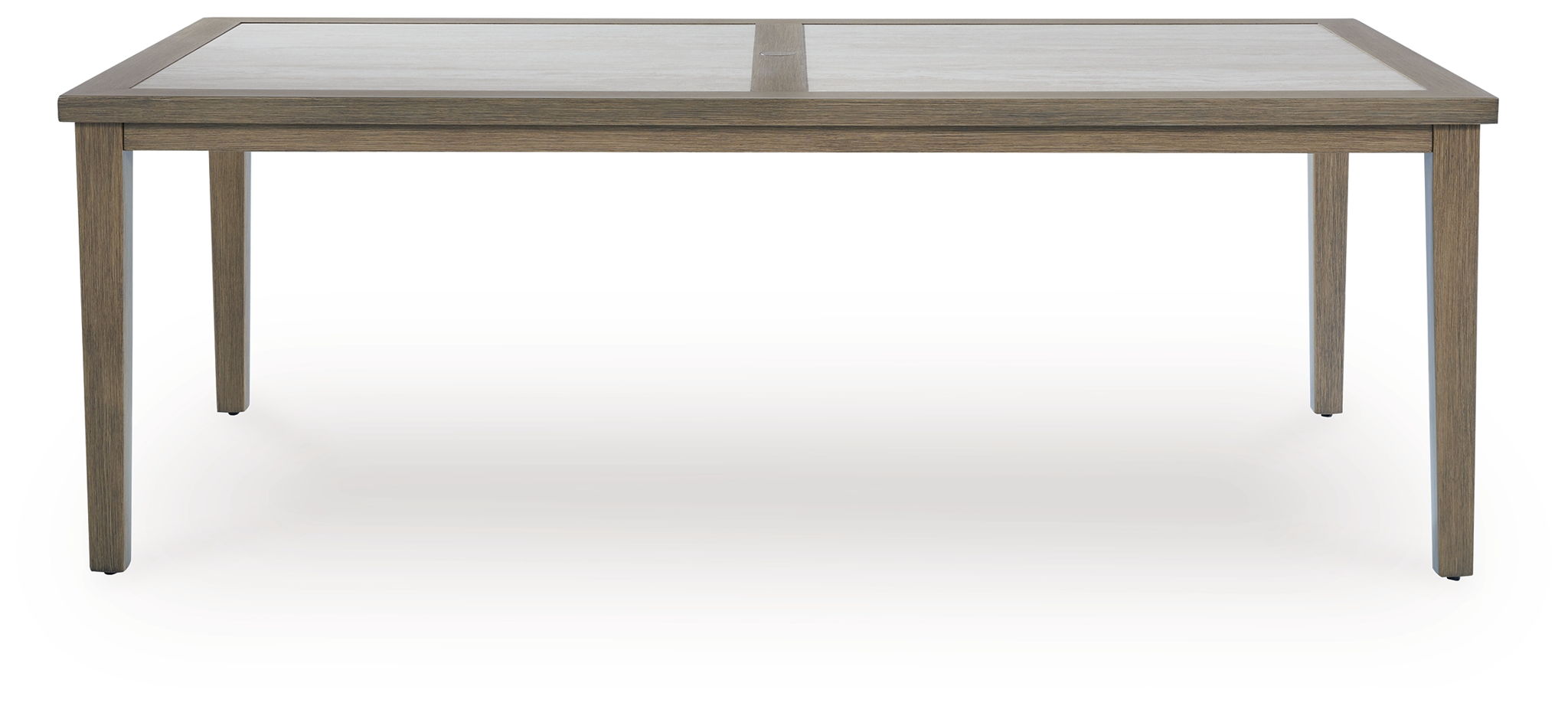 Rainier Ranch - Brown / Beige - Rectangle Dining Table With Umbrella Option - Urban Living Furniture (Los Angeles, CA)