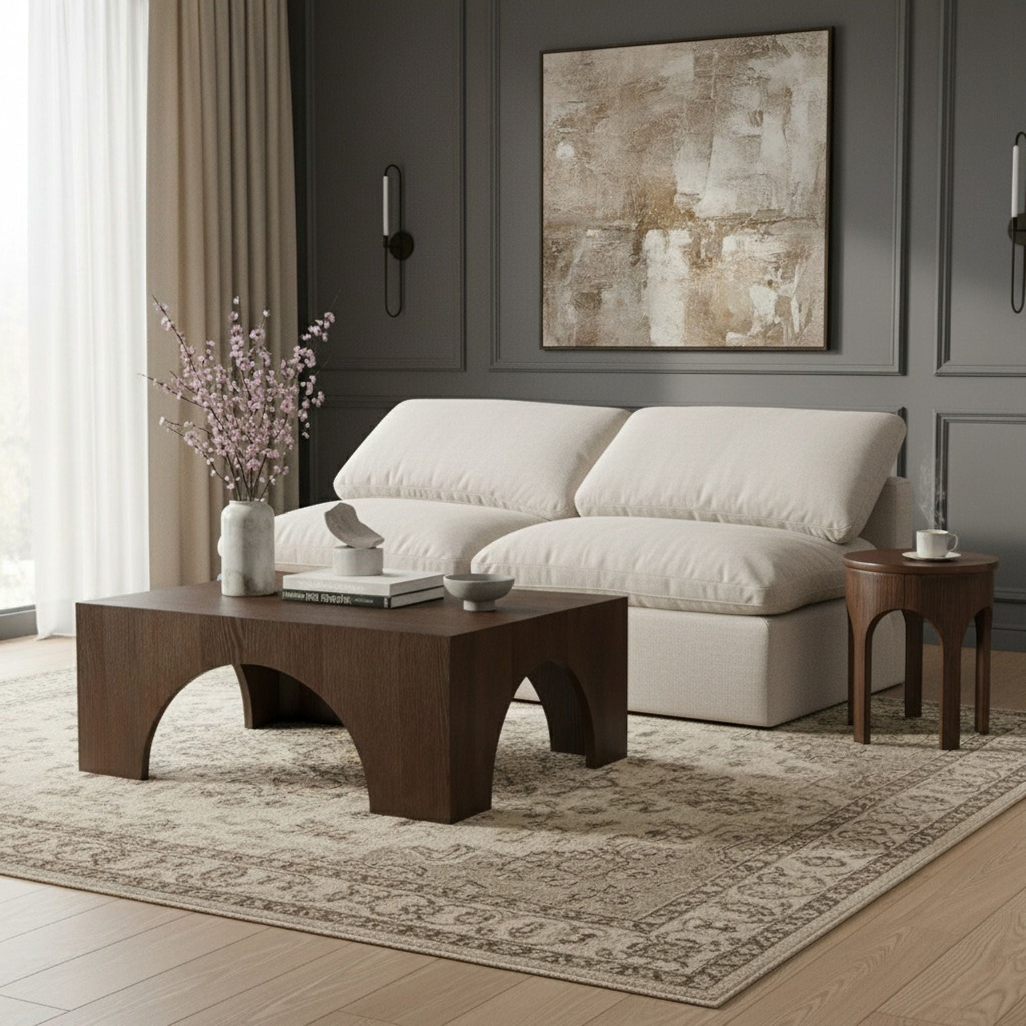 Indulge - Linen 2 Seat Modular Armless Sofa - Urban Living Furniture (Los Angeles, CA)