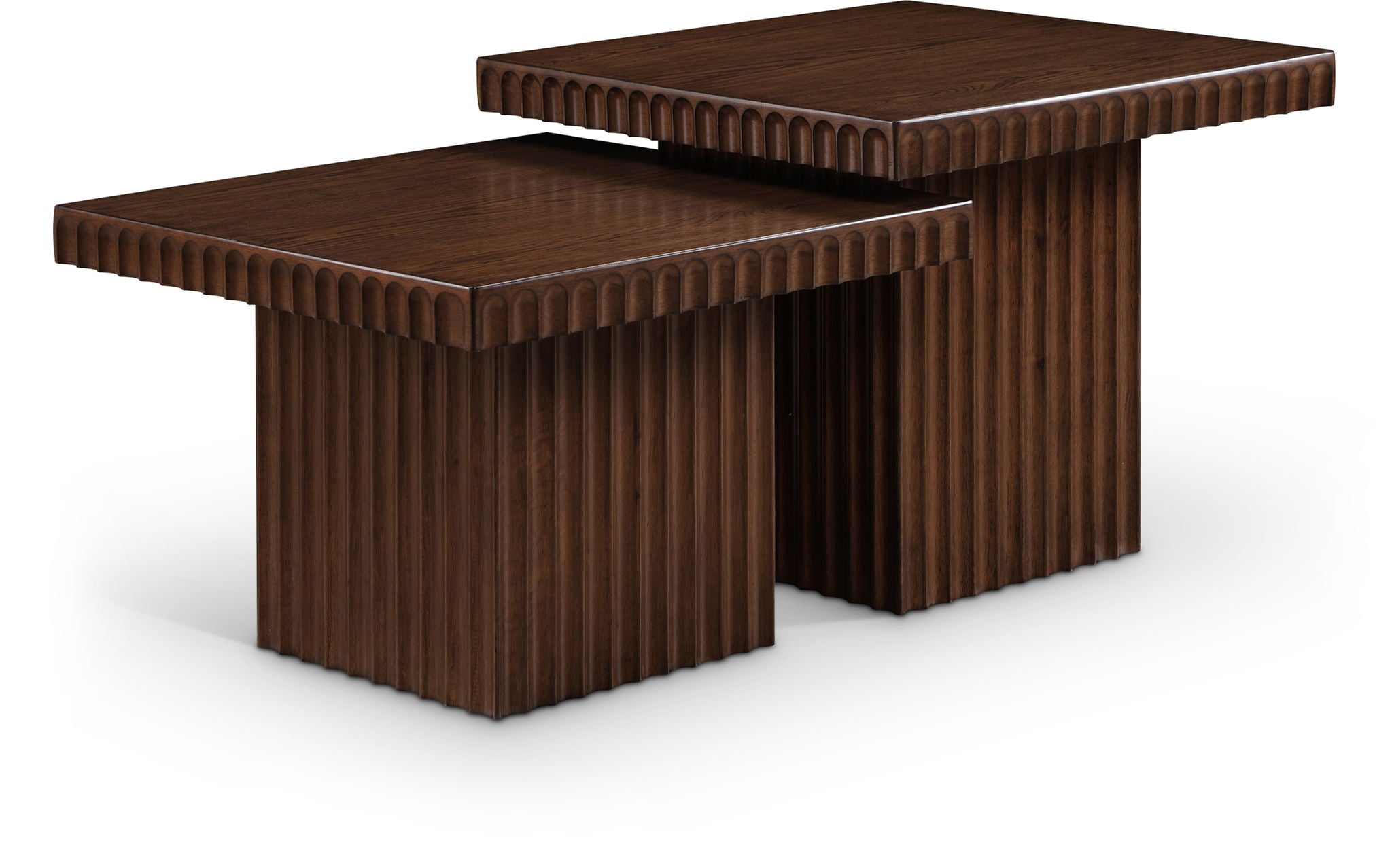 Spencer - 18" Oak Veneer 2 Piece Coffee Table - Urban Living Furniture (Los Angeles, CA)