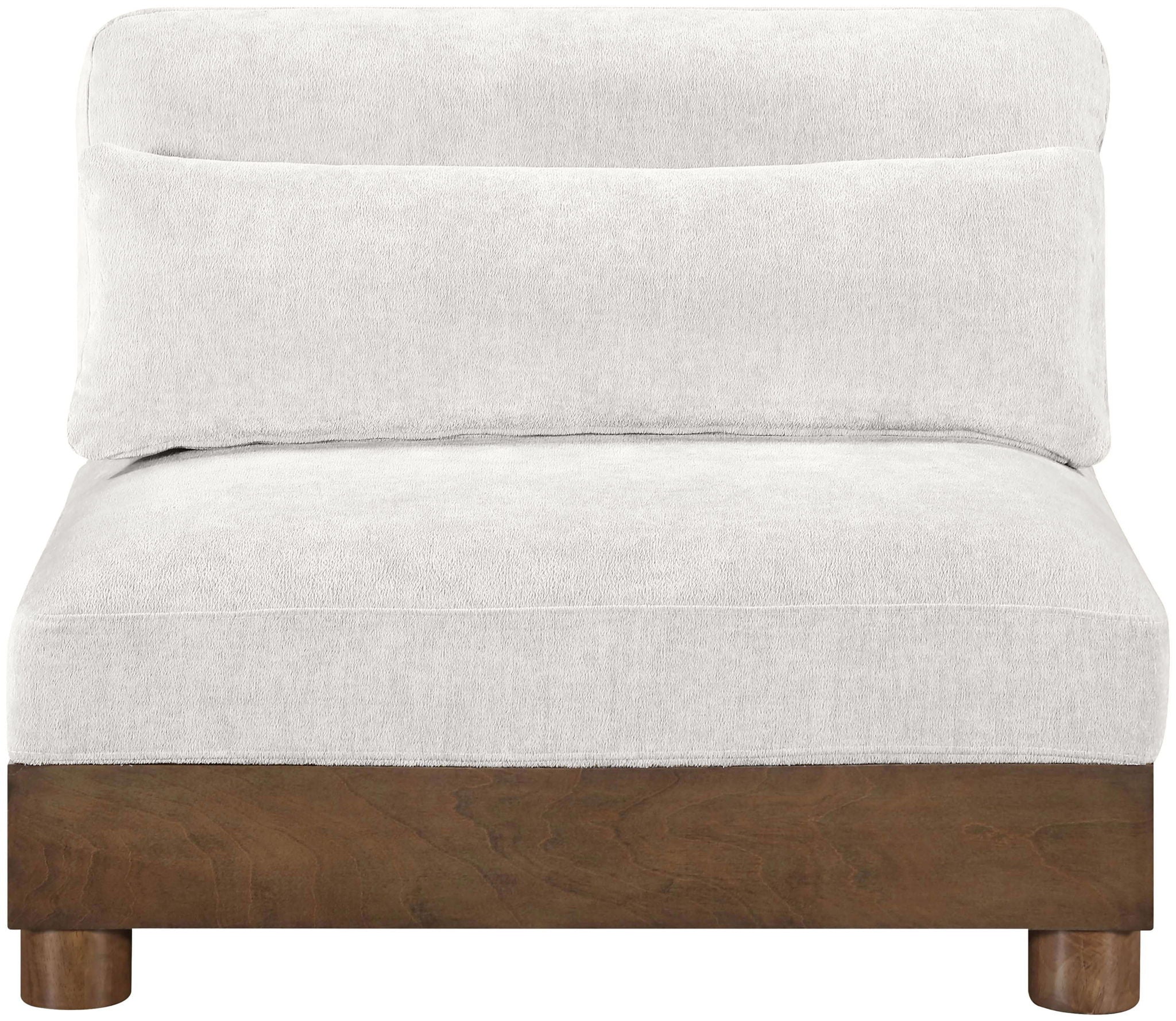 Turin - Chenille Fabric Upholstered Modular Armless Chair - Urban Living Furniture (Los Angeles, CA)