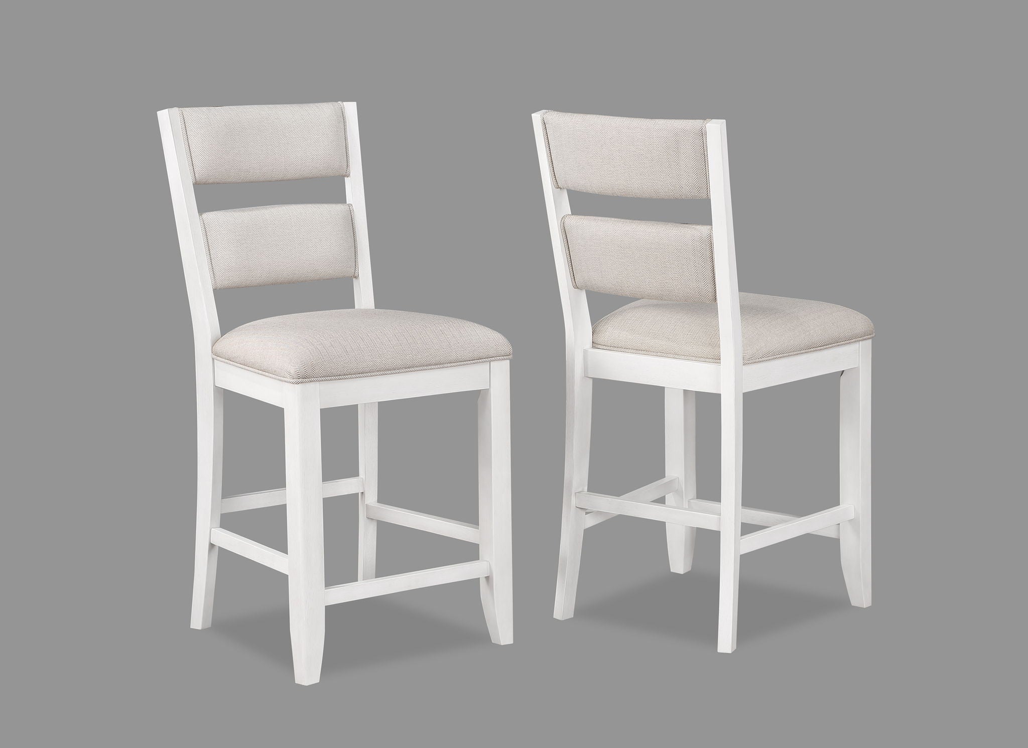 Wendy - Counter Height Chair (Set of 2) - White / Beige - Urban Living Furniture (Los Angeles, CA)