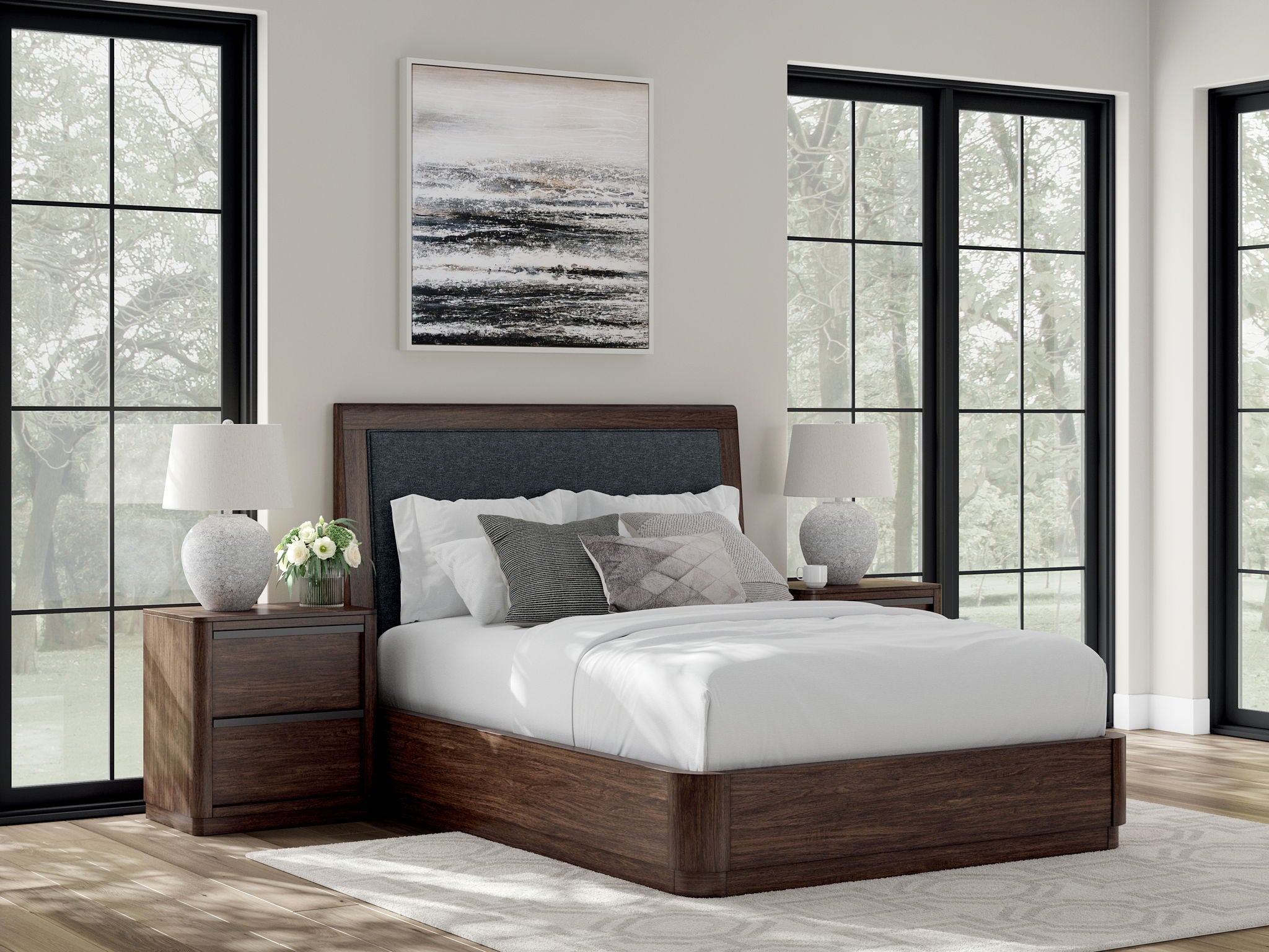 Dilenno - Upholstered Panel Bed - Urban Living Furniture (Los Angeles, CA)