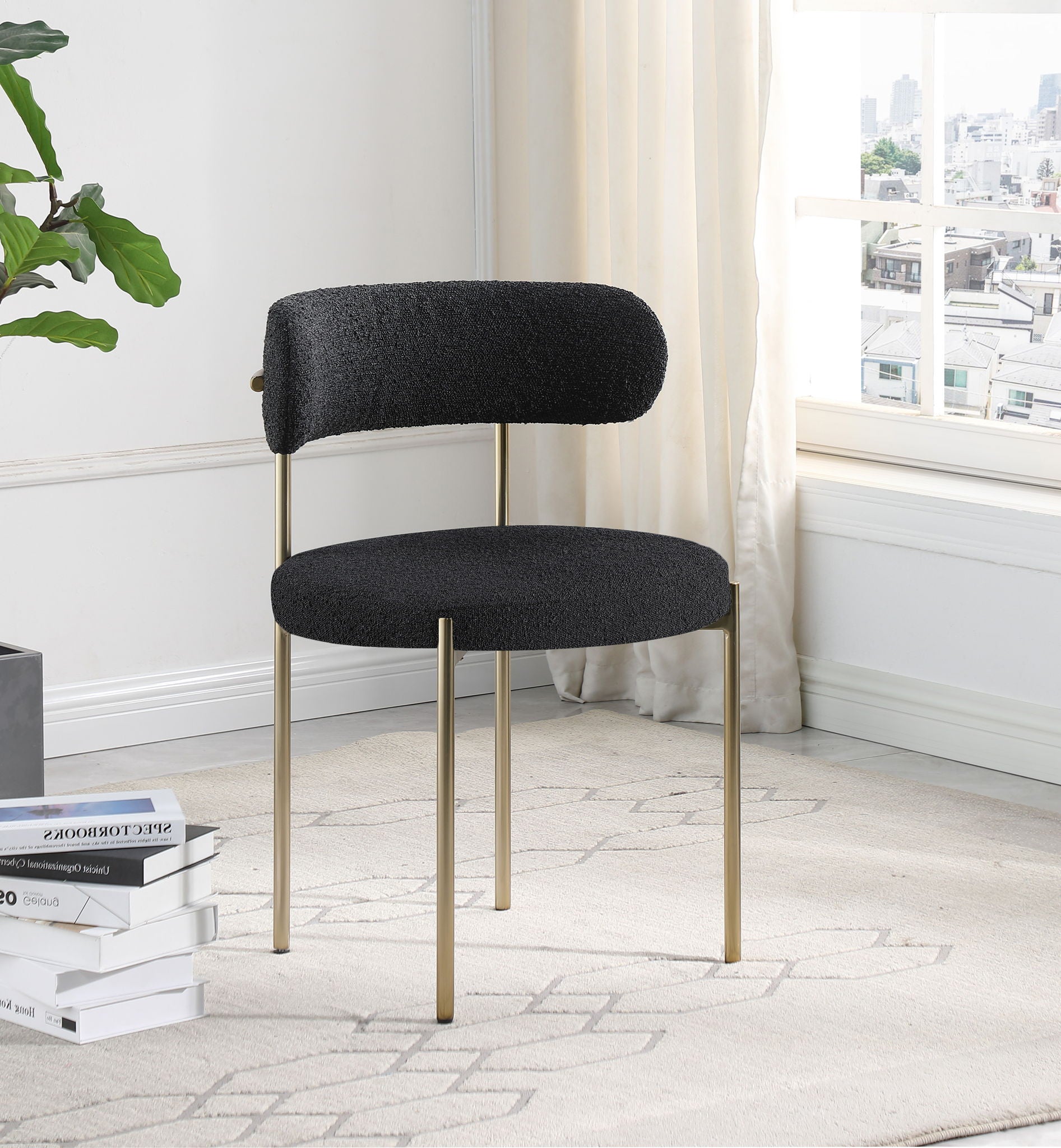 Beacon - Boucle Fabric Dining Chair (Set of 2) - Urban Living Furniture (Los Angeles, CA)