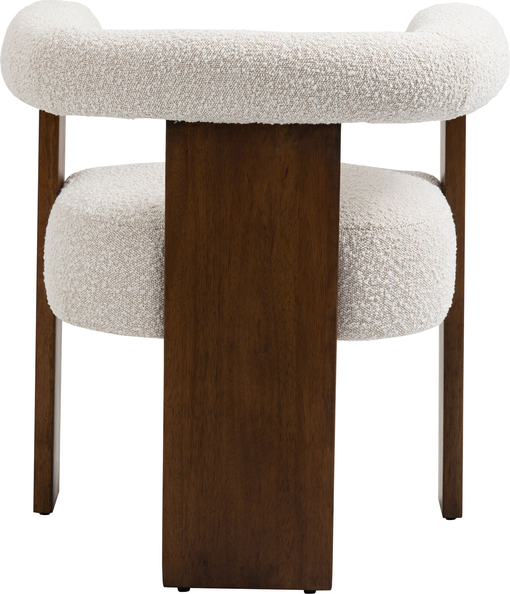 Barrel - Dining Chair - Dark Brown / Cream - Urban Living Furniture (Los Angeles, CA)