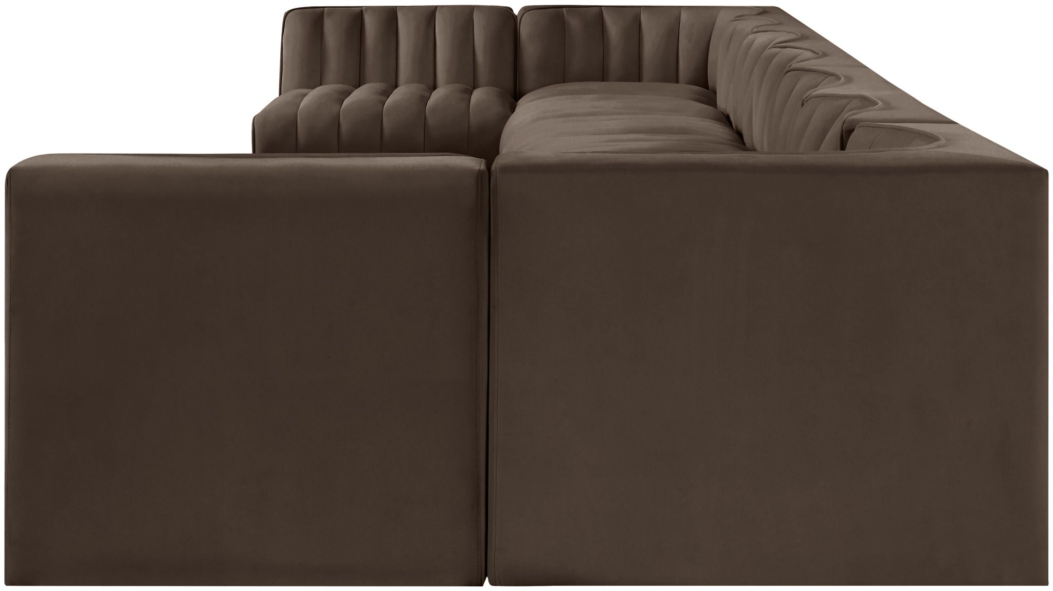 Rummi - Armless Velvet Performance Fabric Upholstered 9 Piece Modular Sectional - Urban Living Furniture (Los Angeles, CA)