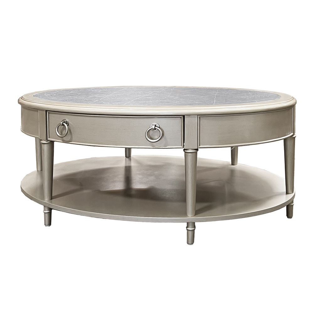 Kasa - Coffee Table - Sintered Stone Top & Champagne - Urban Living Furniture (Los Angeles, CA)