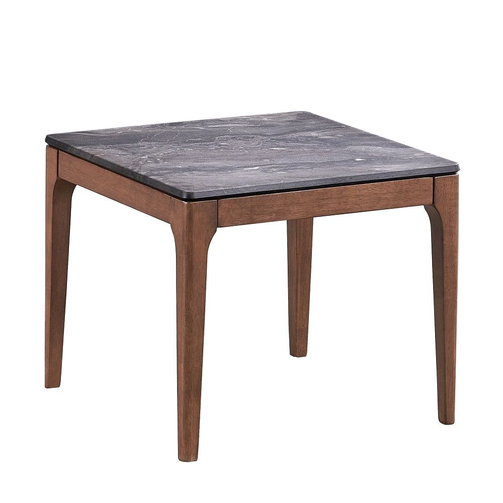 Bevis - End Table - Engineered Stone Top & Walnut - Urban Living Furniture (Los Angeles, CA)