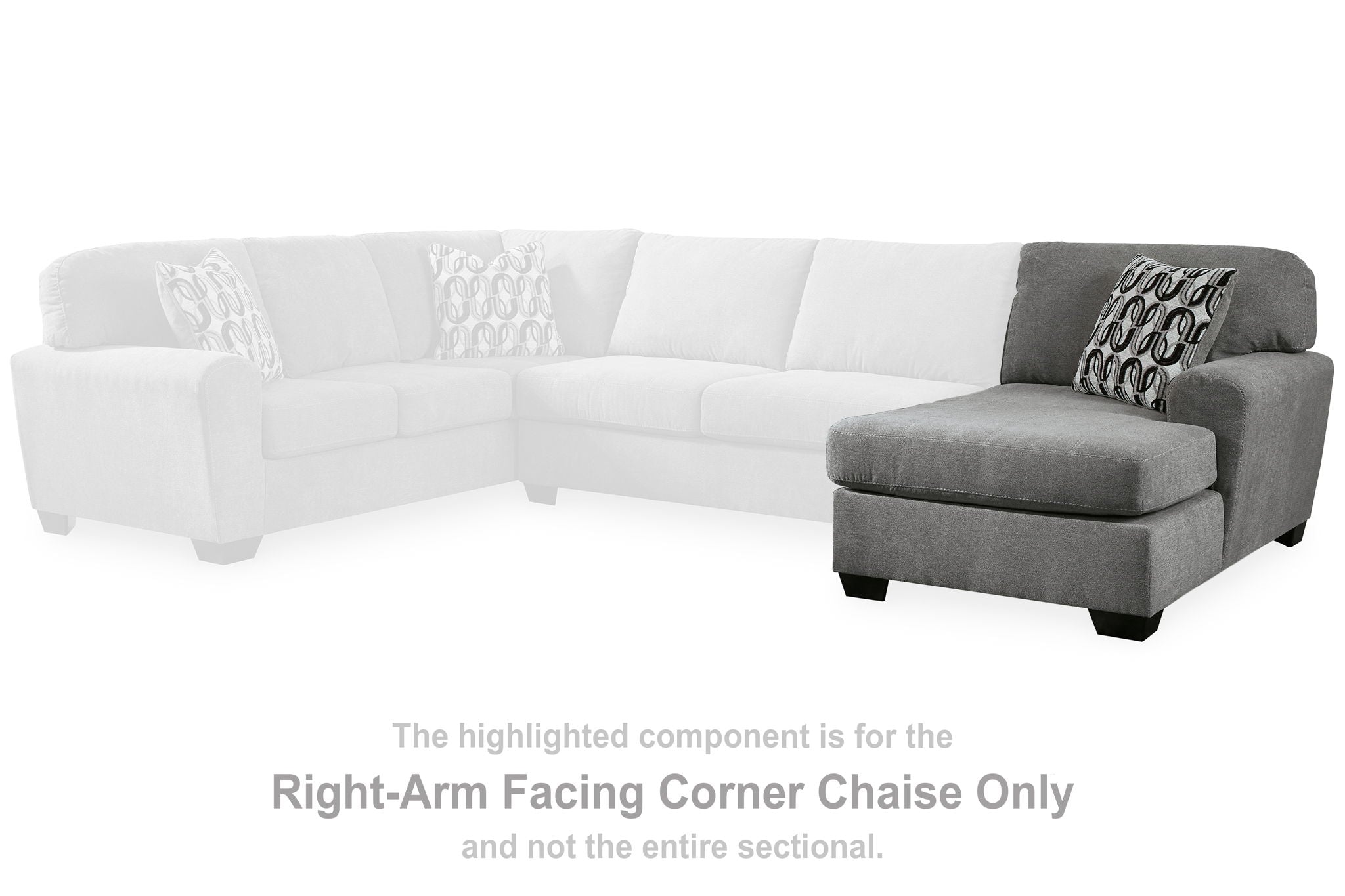 Birkdale Court - Gray - Raf Corner Chaise - Urban Living Furniture (Los Angeles, CA)