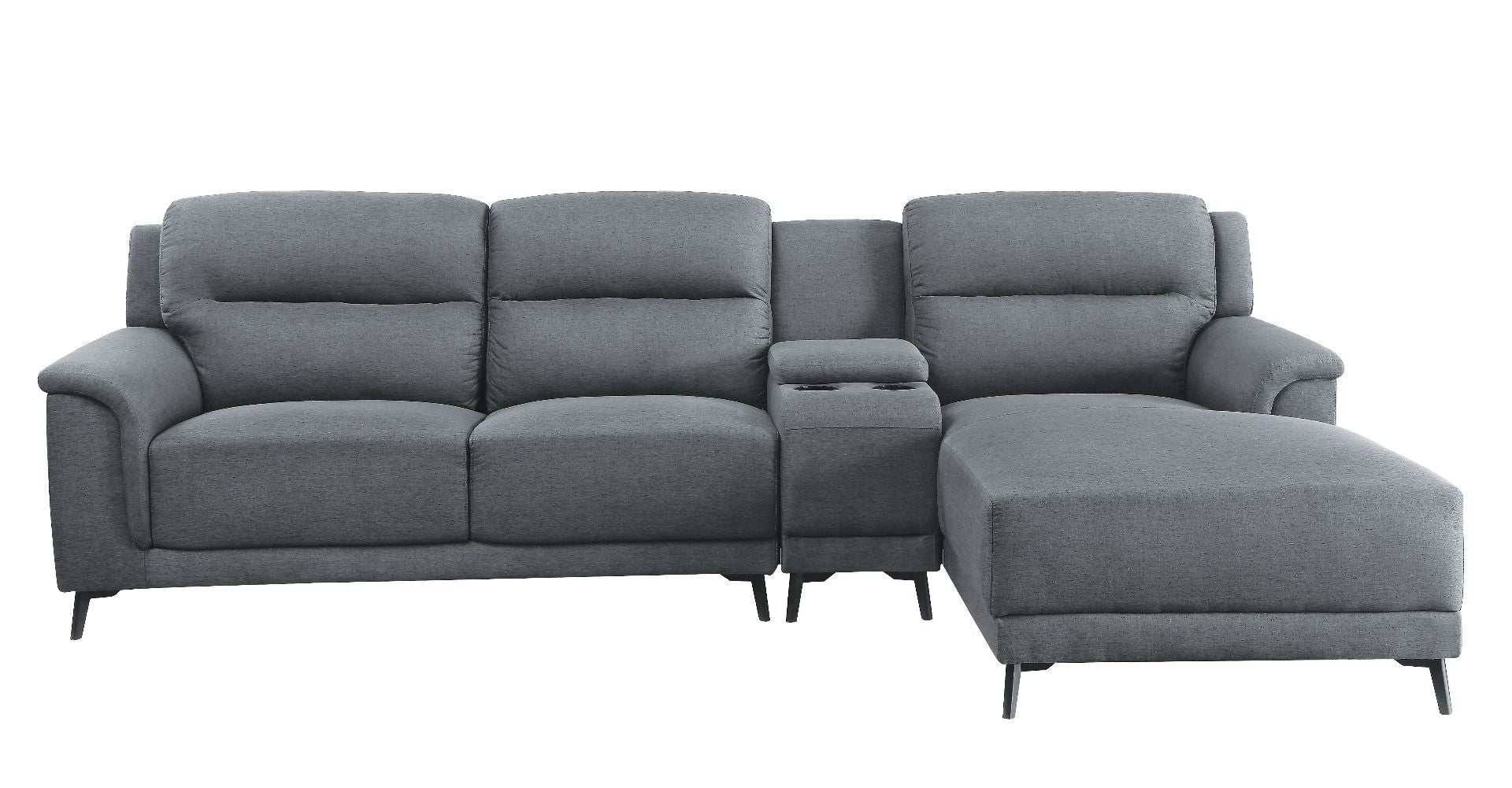 Walcher - Sectional Sofa - Gray Linen - Urban Living Furniture (Los Angeles, CA)