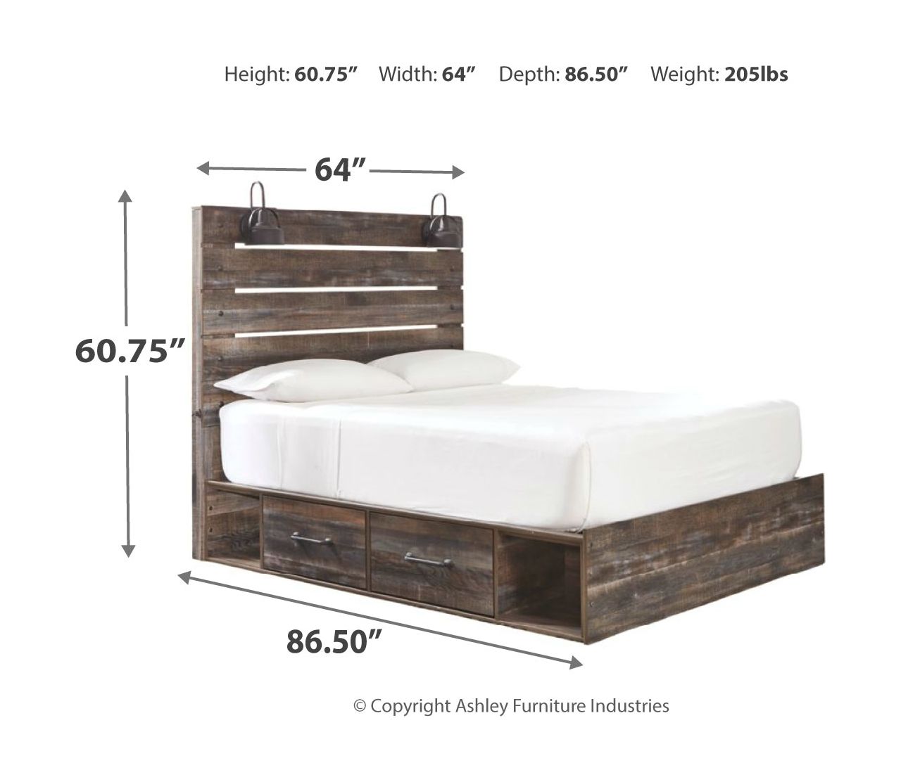 Drystan - Panel Bed - Urban Living Furniture (Los Angeles, CA)