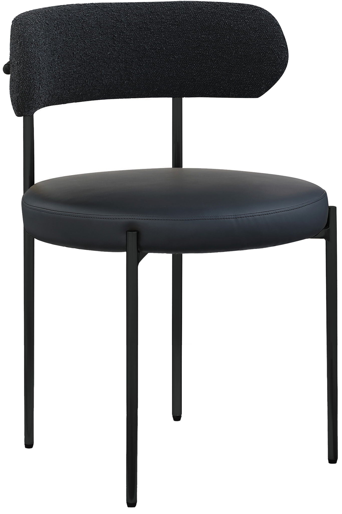 Beacon - Faux Leather Dining Chair With Black Legs (Set of 2) - Urban Living Furniture (Los Angeles, CA)