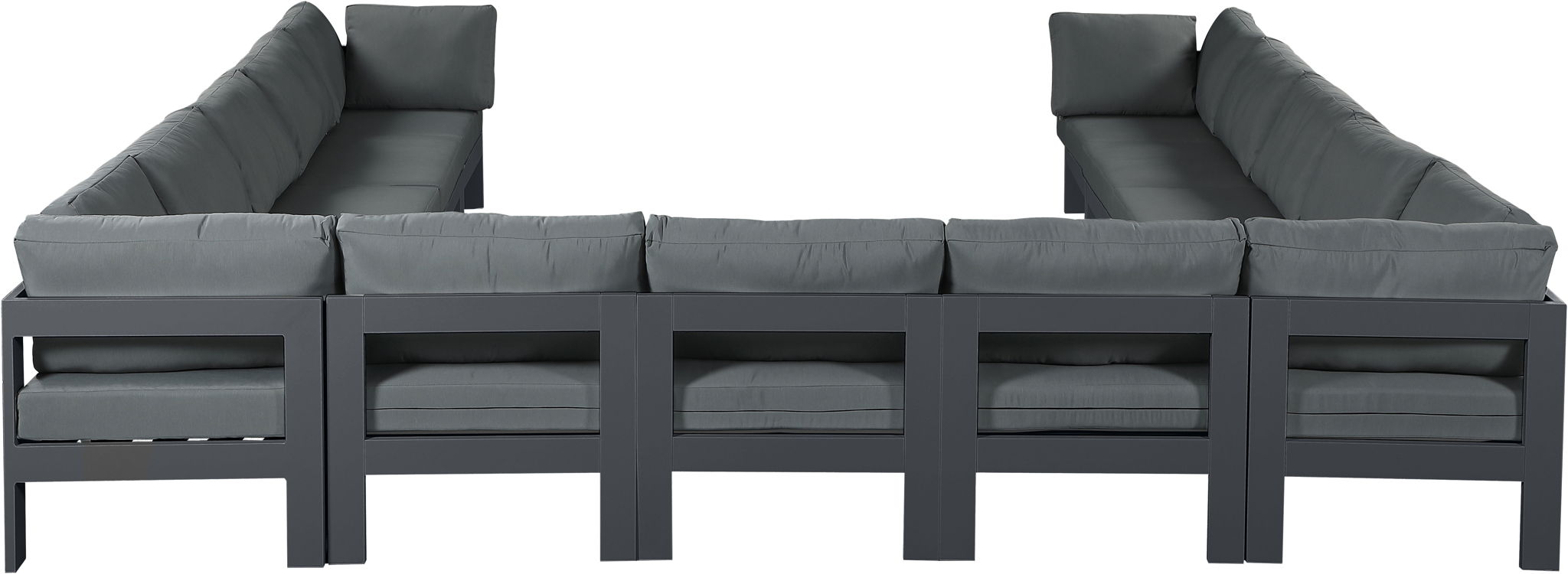 Nizuc - Outdoor Patio 13 Piece Modular Sectional With Gray Frame - Urban Living Furniture (Los Angeles, CA)