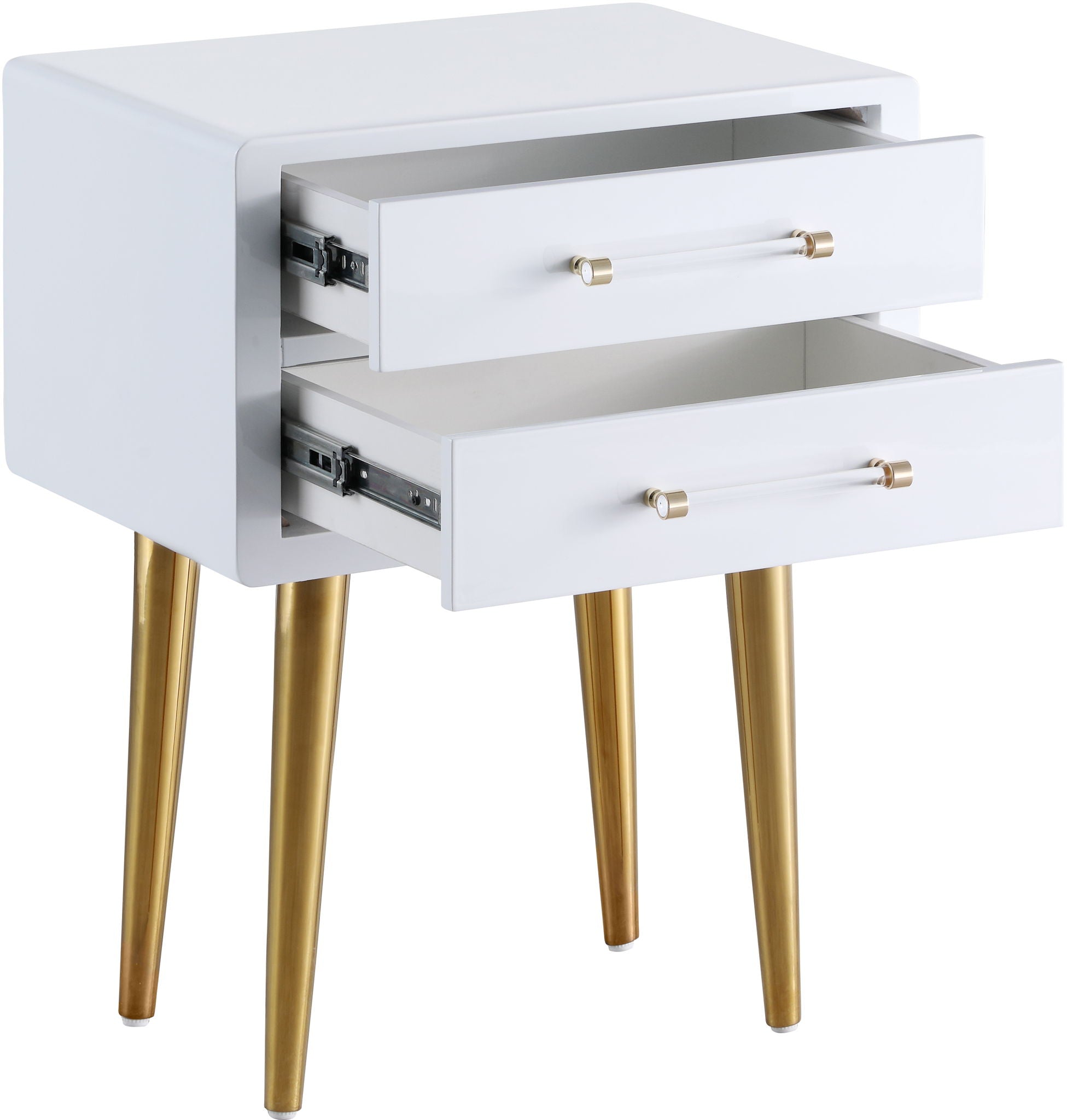 Zane - Side Table - White Lacquer - Urban Living Furniture (Los Angeles, CA)